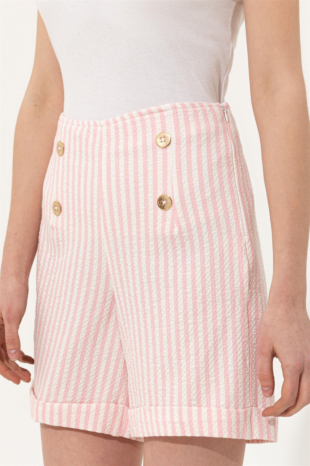 U. S. Polo Assn Женские розовые плетеные бермуды-капри - U.s. polo assn фото 6