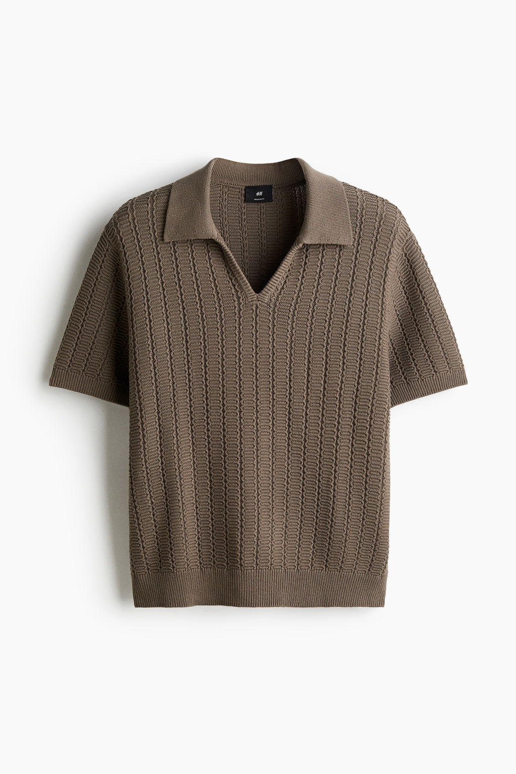 Polo en punto texturizado Regular Fit - H&m фото 2