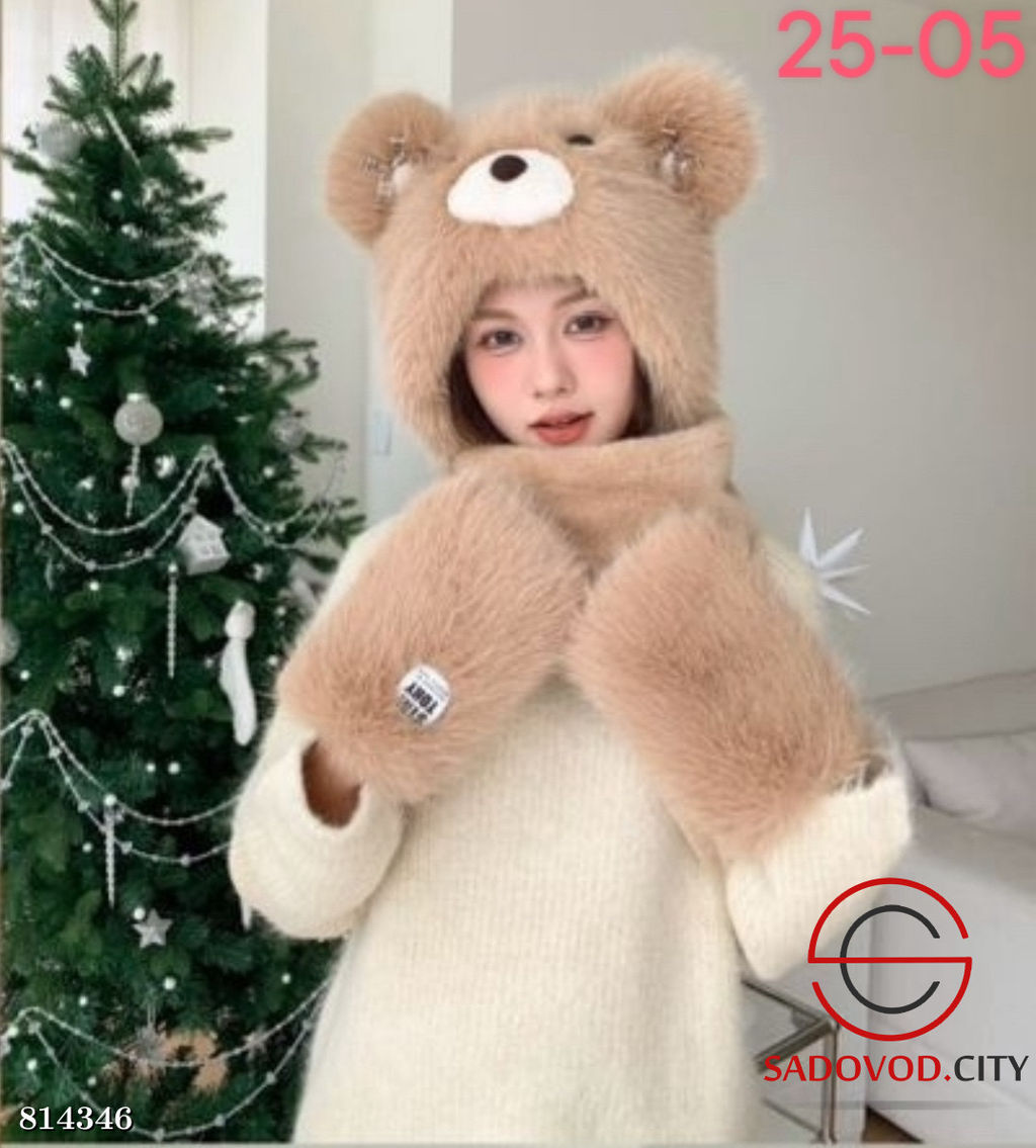 Шапка с отворотом и с ушками - Bruno фото 3