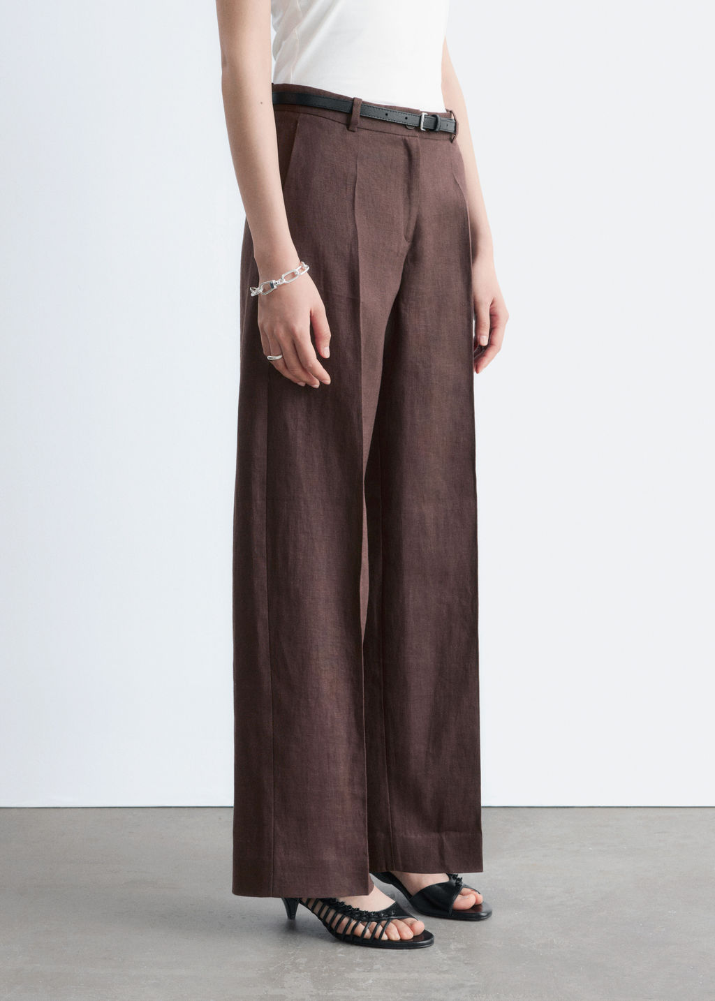Pantalones sastre de lino - H&m фото 6