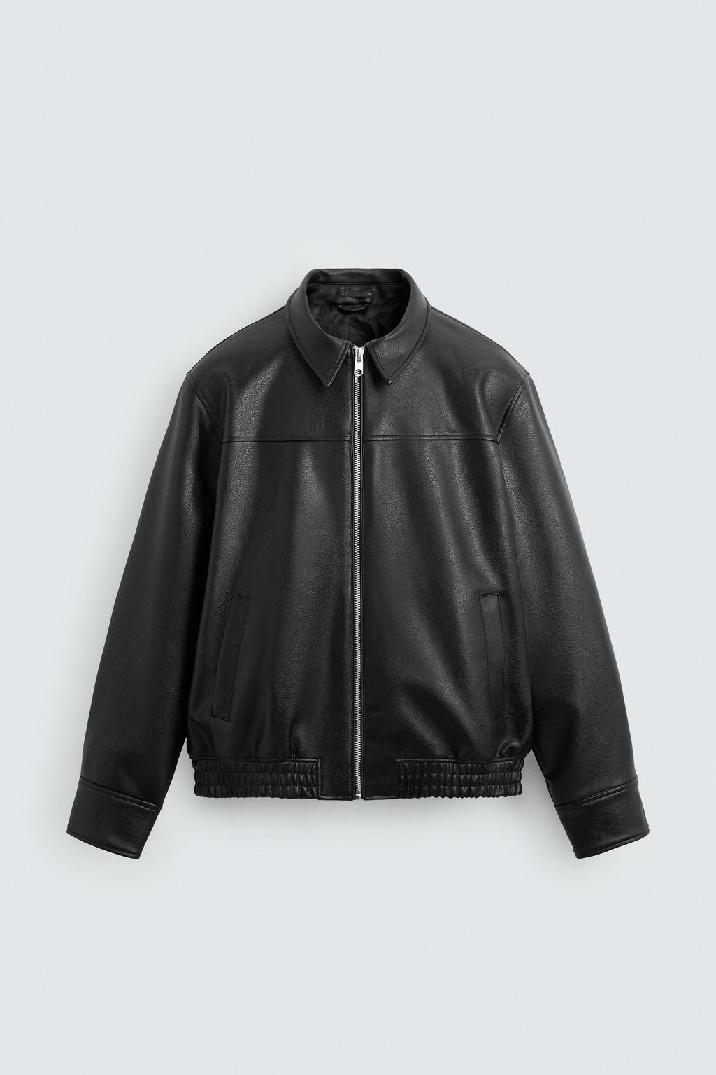 LEATHER EFFECT BOMBER JACKET - Zara фото 7