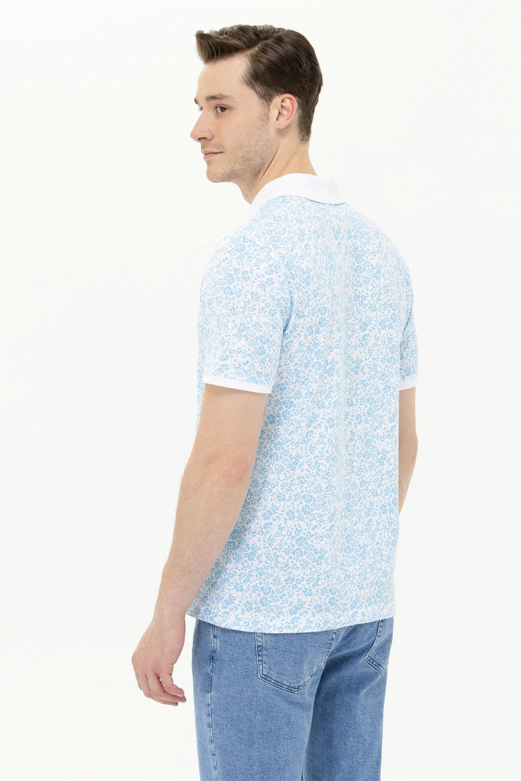 Мужская бирюзовая футболка с воротником-поло Неожиданная скидка в корзине - U.s. polo assn фото 5