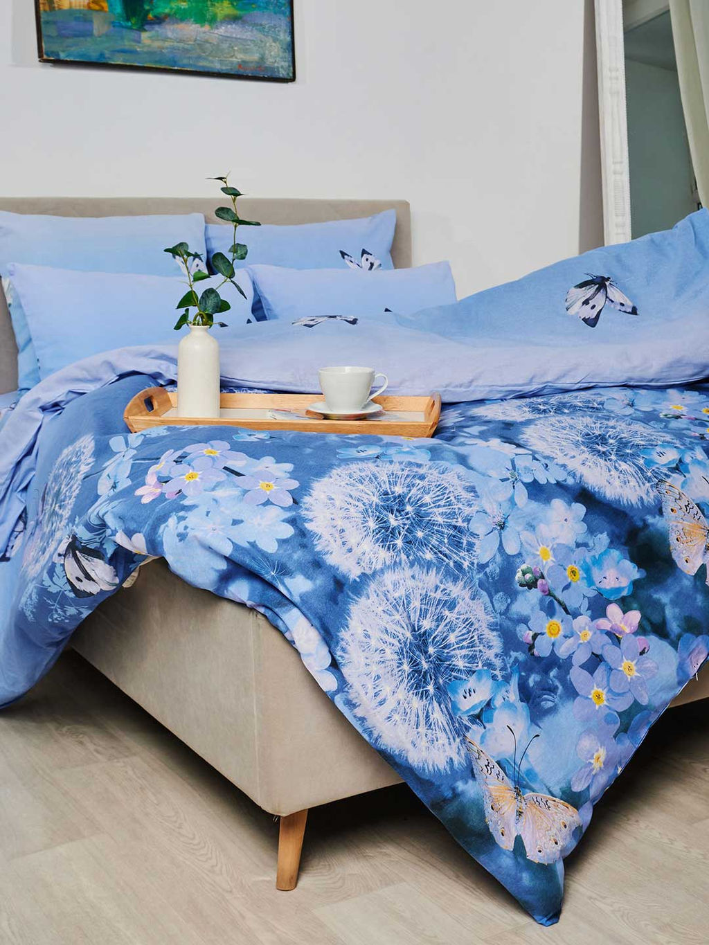 КПБ бязь Премиум - Одуванчики 1.5 сп. (нав.70х70)