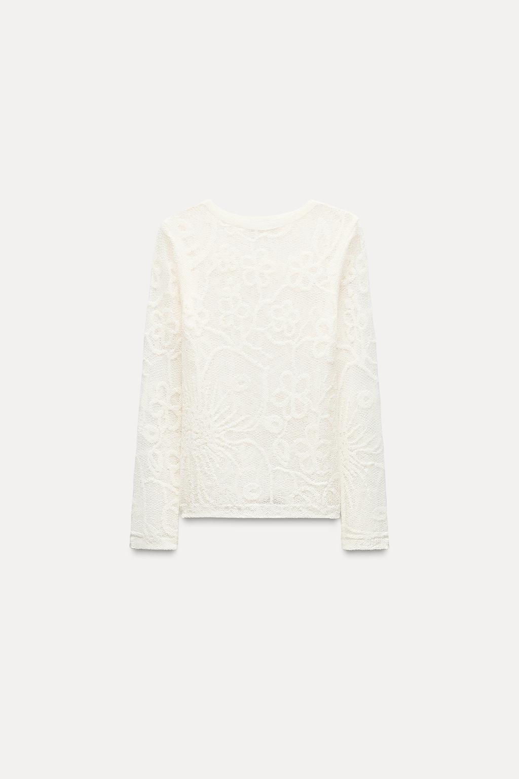 FLORAL KNIT TOP - Zara фото 3