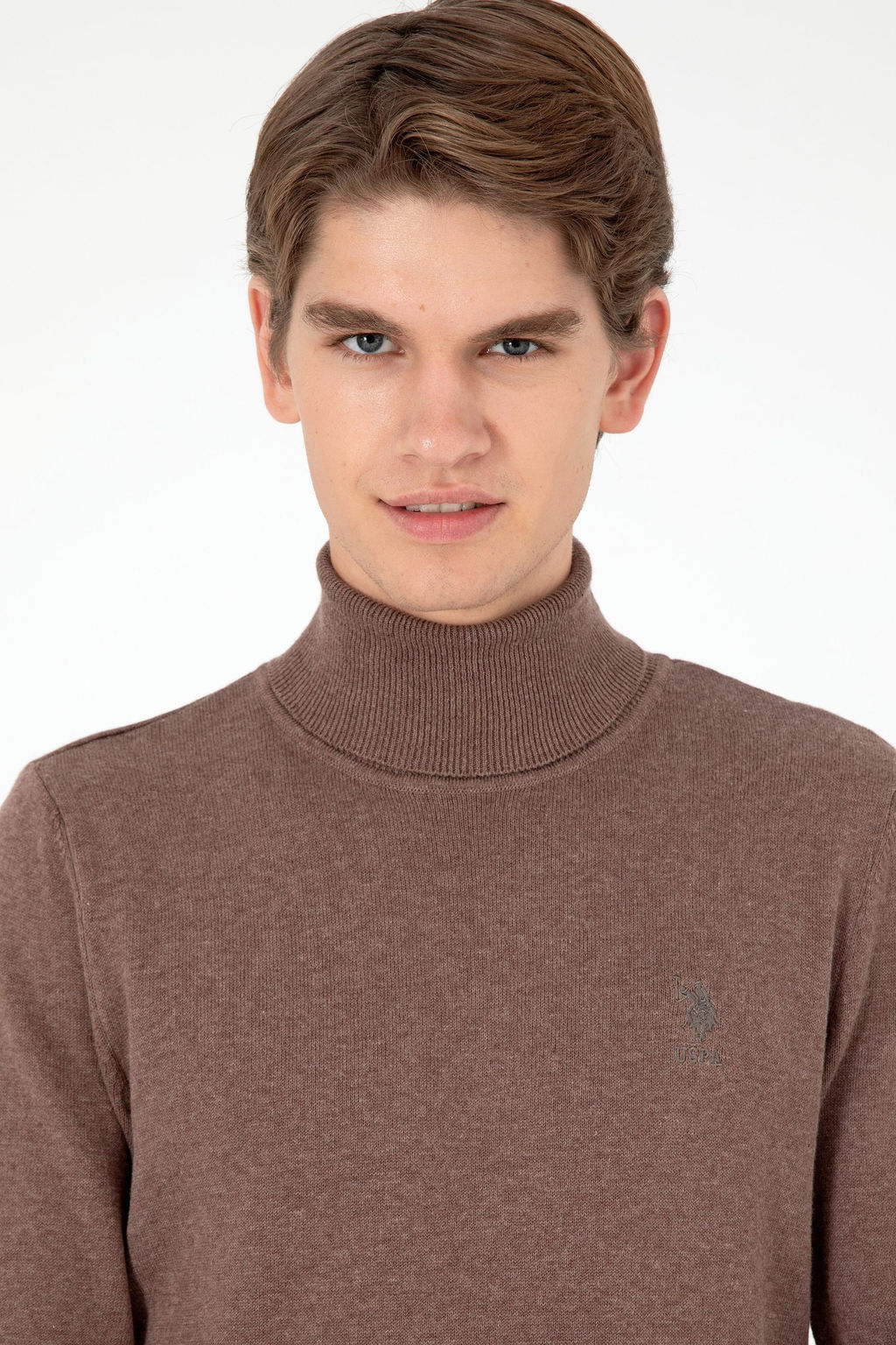 Мужской базовый свитер из норки и меланжа Неожиданная скидка в корзине - U.s. polo assn фото 2