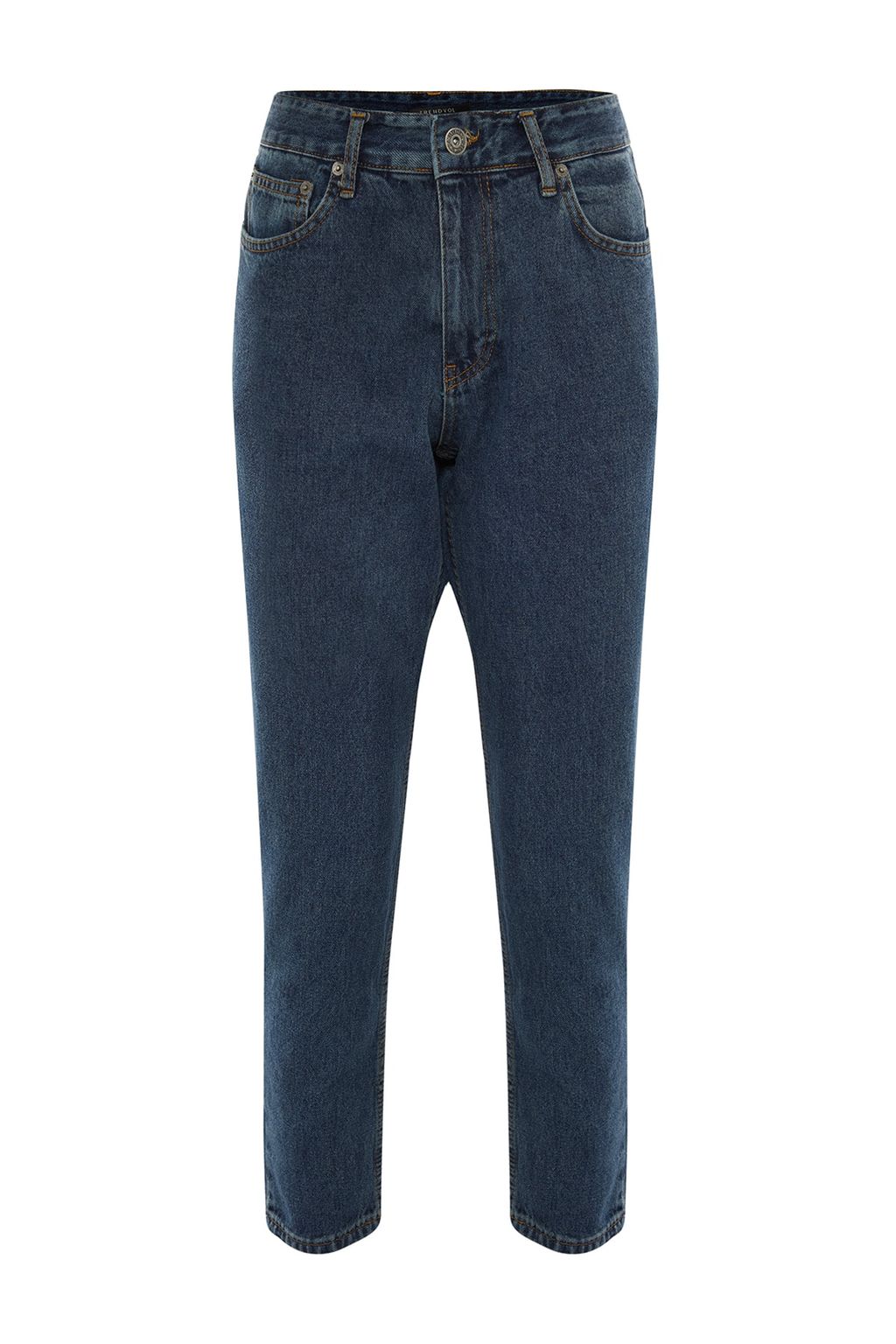 TRENDYOL MAN Mavi %100 Pamuk Kahve Tintli Relax Fit Boyfriend Jeans Kot Pantolon TMNAW23JE00074 - Trendyolmilla фото 6