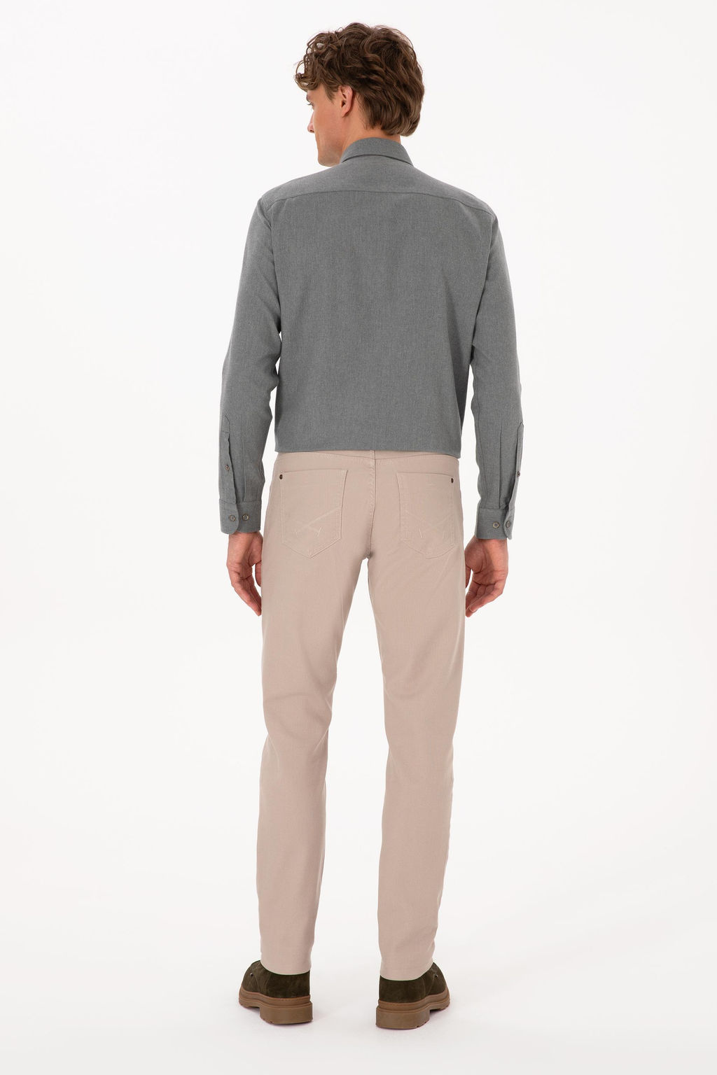 Erkek Koyu Bej Kanvas / Chino Pantolon Sepette S_rpriz _ndirim - U.s. polo assn фото 4