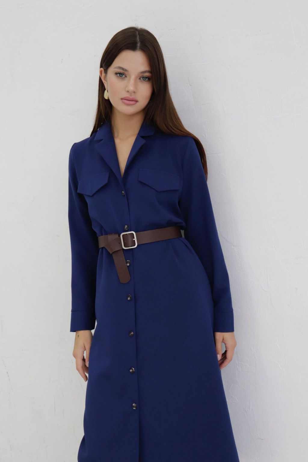 Платье-рубашка с английским воротником - Martichelli фото 389