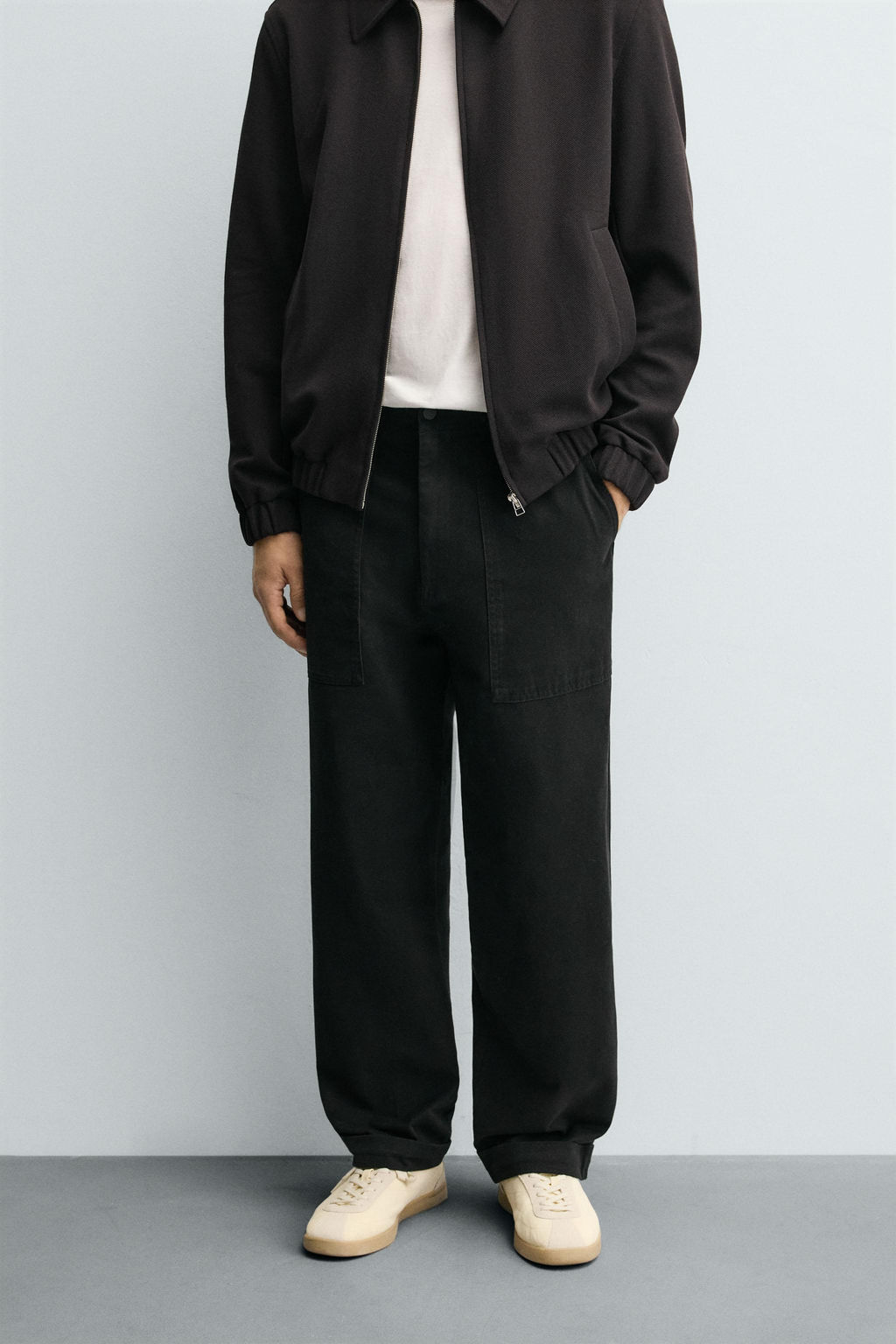 TWILL STRAIGHT-LEG TROUSERS - Zara фото 2