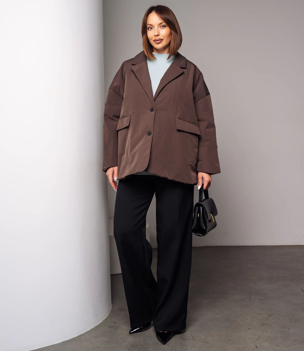 Куртка #КТ2126 (2), тёмно-коричневый