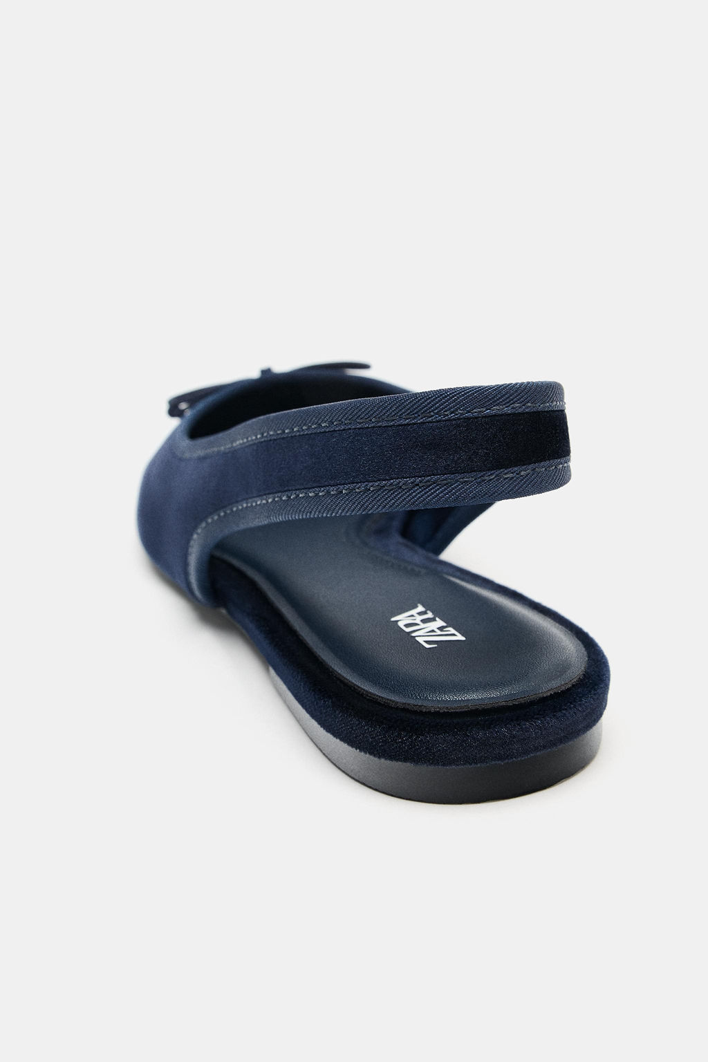 VELVET-EFFECT SLINGBACK BALLET FLATS - Zara фото 7