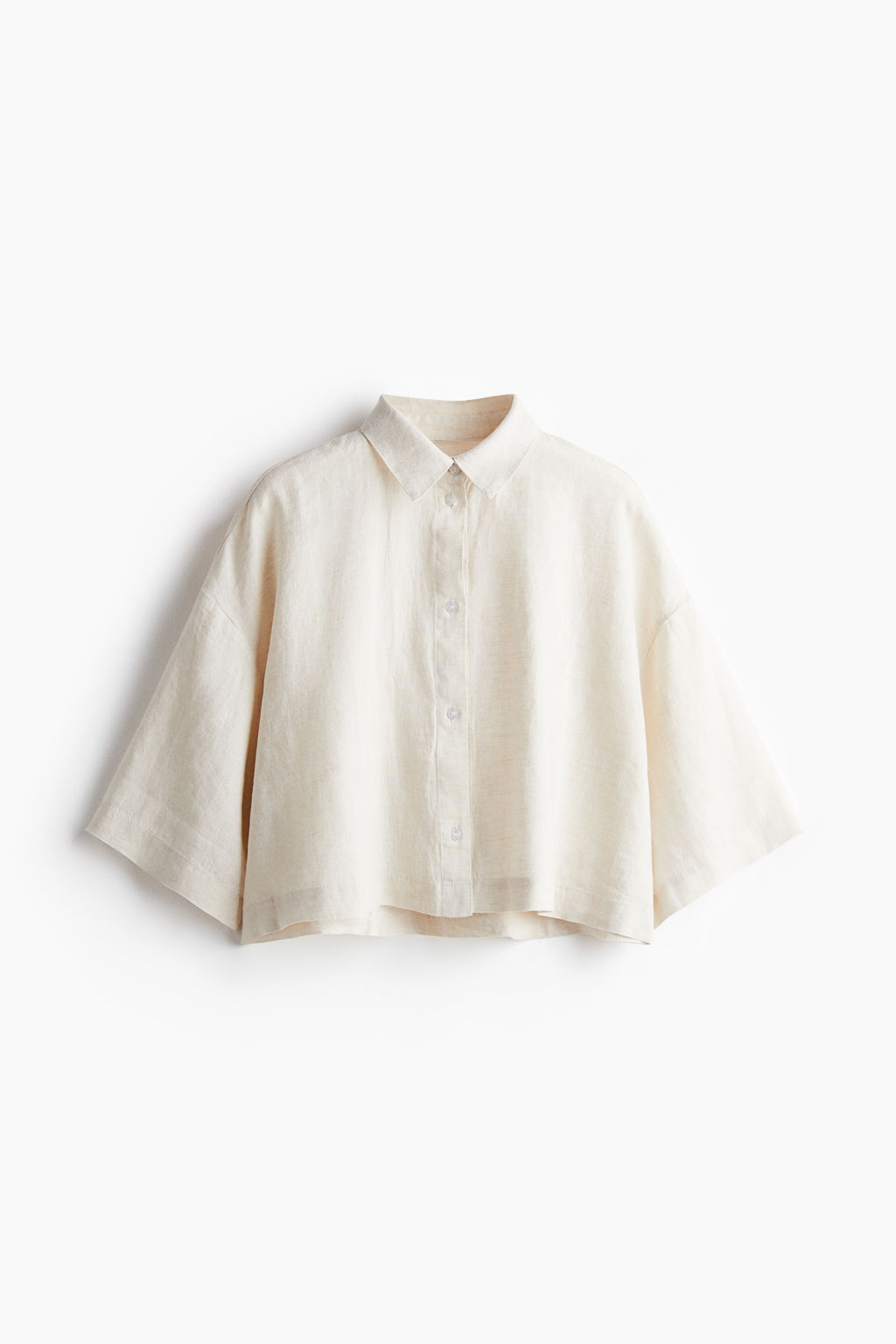 Camisa boxy de lino - H&m фото 2