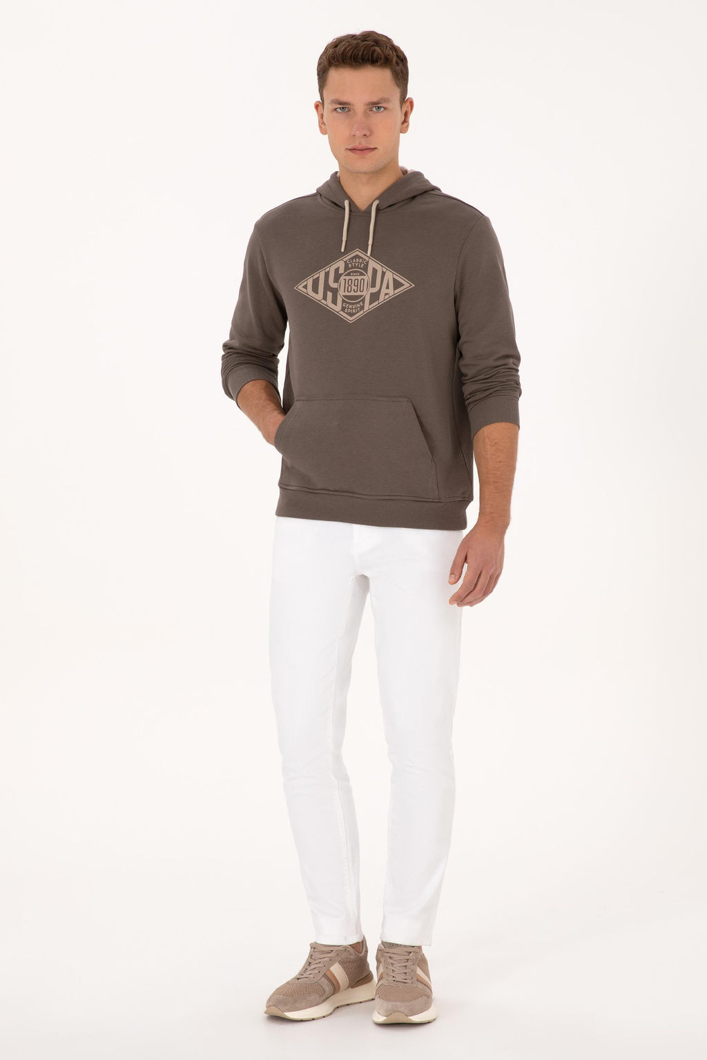 Erkek Vizon Sweatshirt