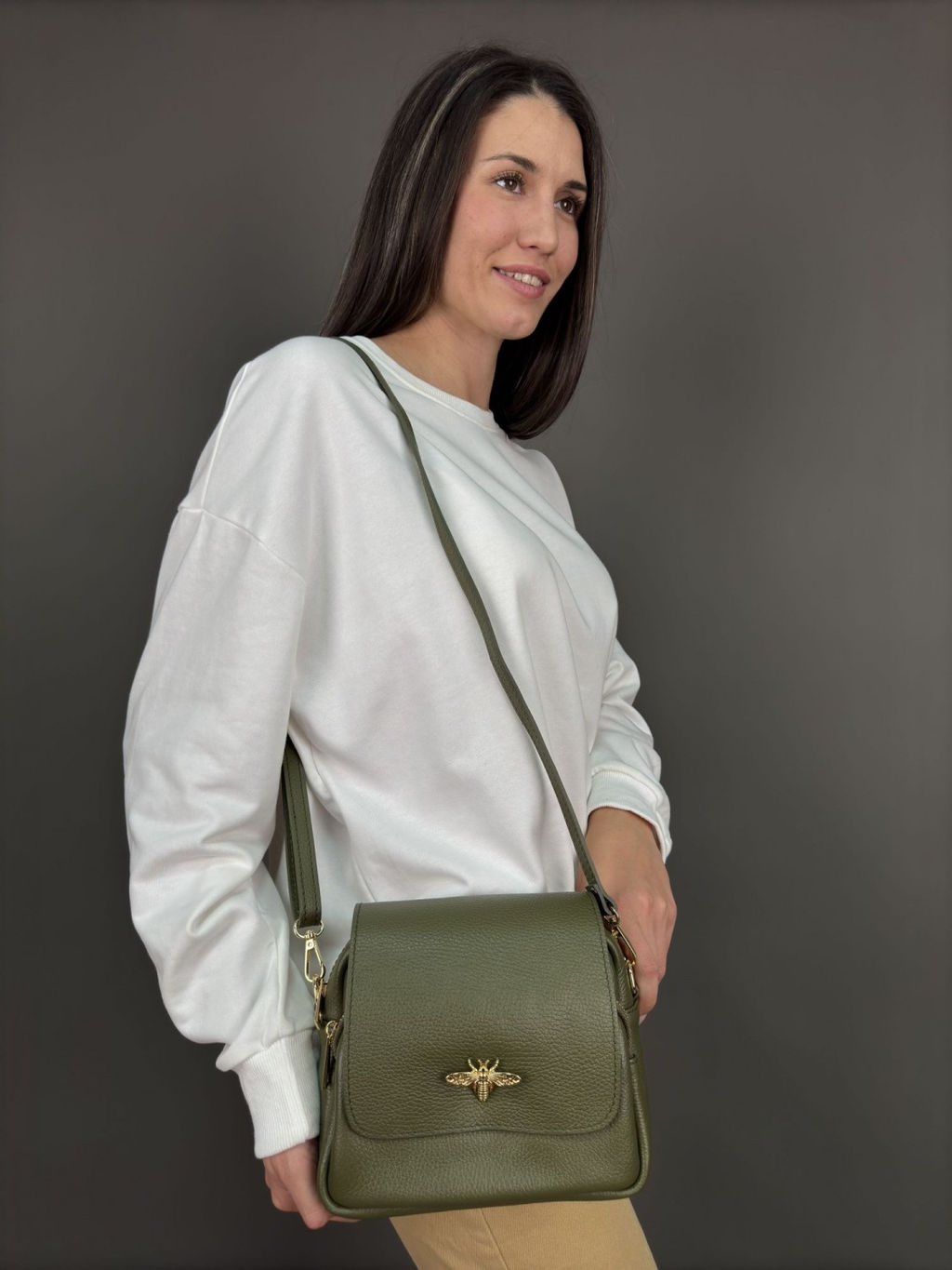 Сумка женская из телячьей кожи