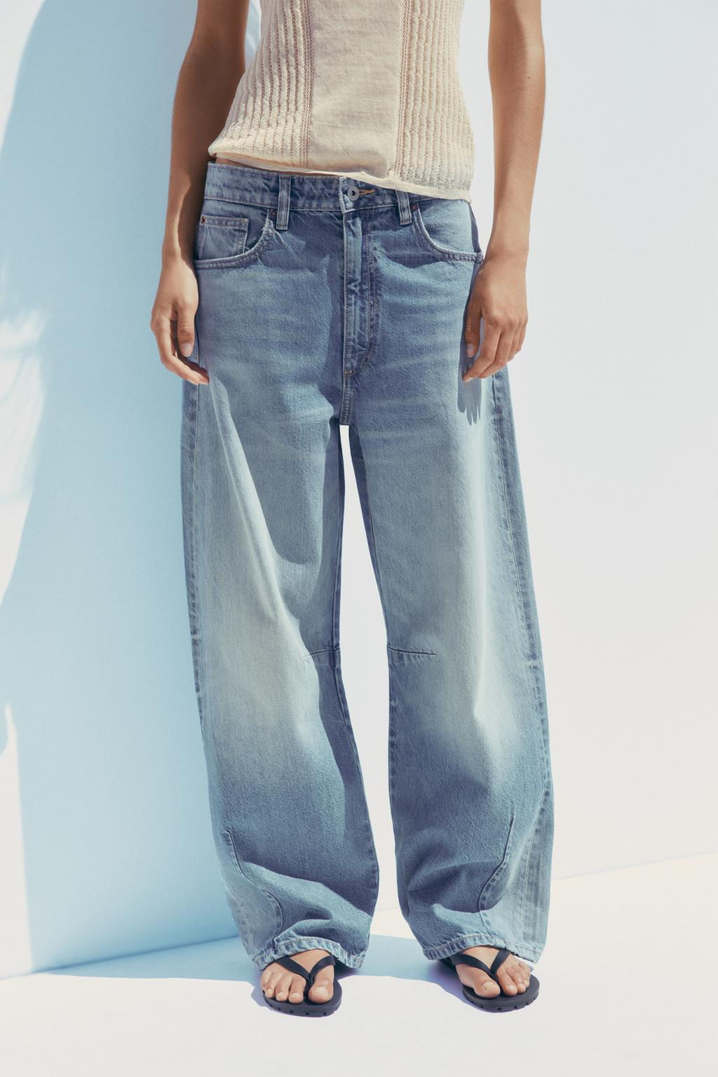 TRF BAGGY BALLOON MID-WAIST JEANS - Zara фото 13