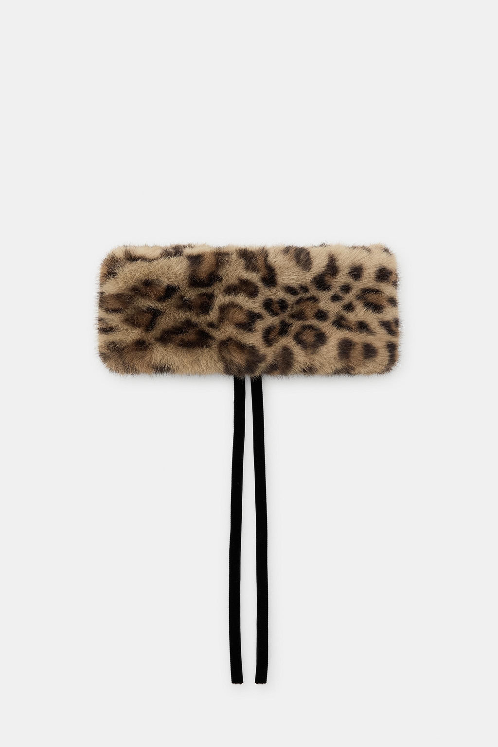 ANIMAL PRINT FAUX FUR COLLAR - Zara фото 6