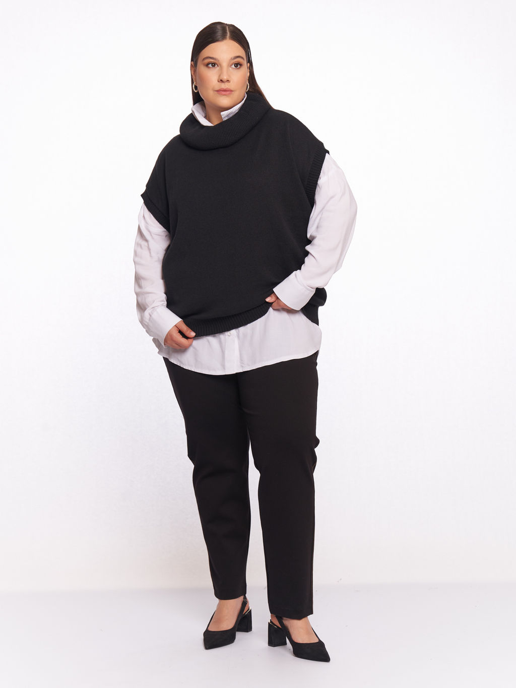 Безрукавка вязаная GL45532BLK01