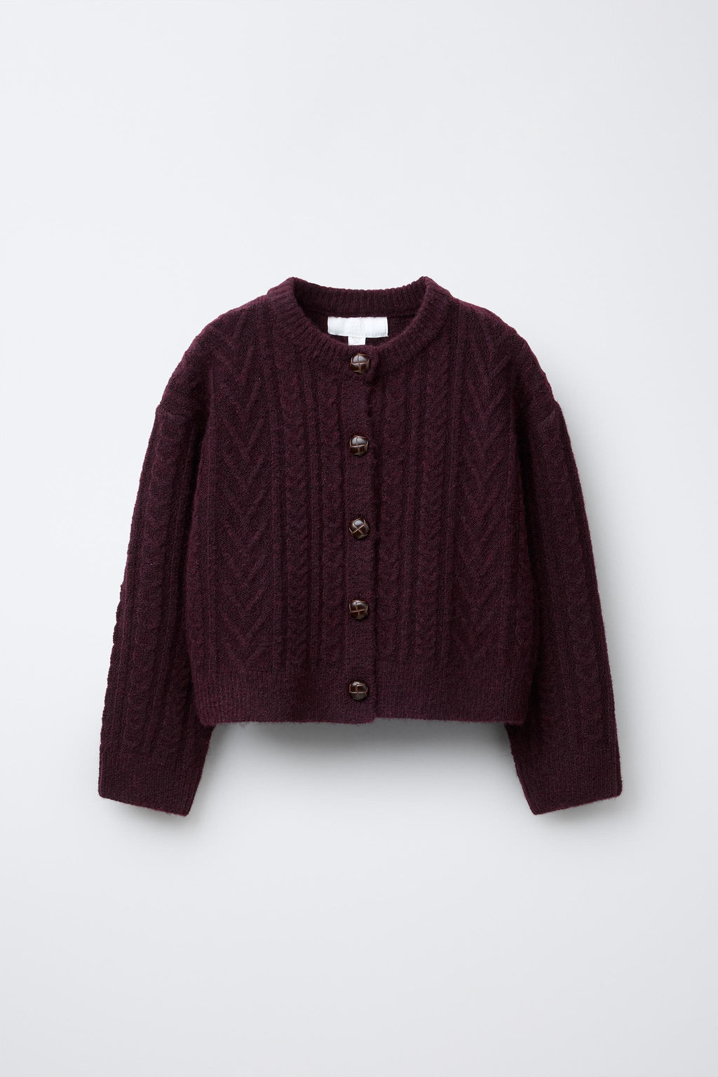CABLE-KNIT CARDIGAN