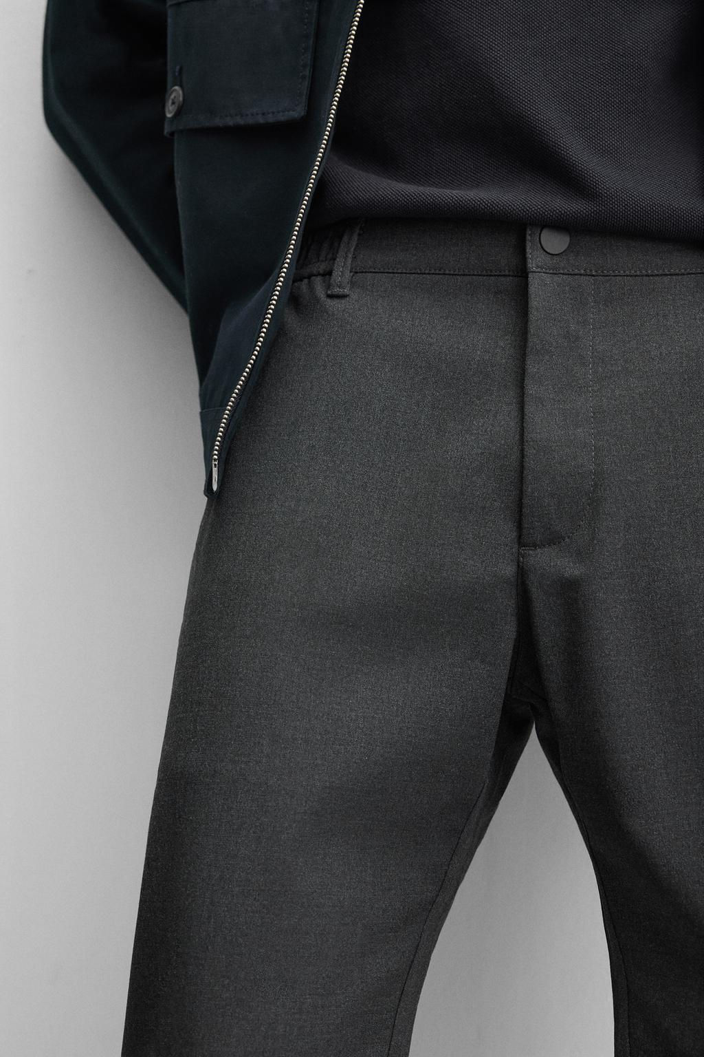 SLIM FIT COMFORT TROUSERS - Zara фото 7
