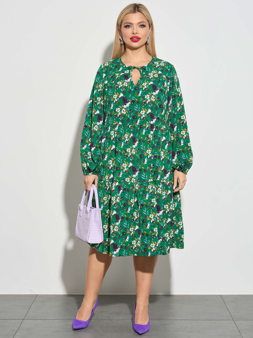 Платье 0060-23 темная фуксия - Dora фото 5