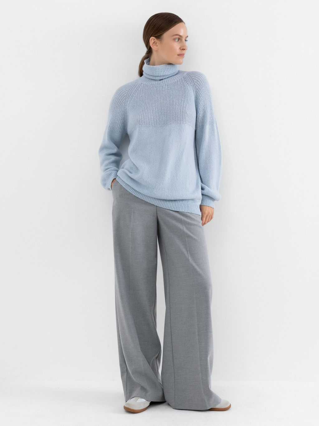 Conso/KJL 230673 - light blue Свитер женский  фото 2