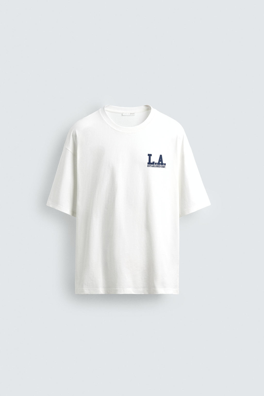 CAMISETA RELAXED FIT ESTAMPADOS LAVADOS / Blanco - Zara фото 8