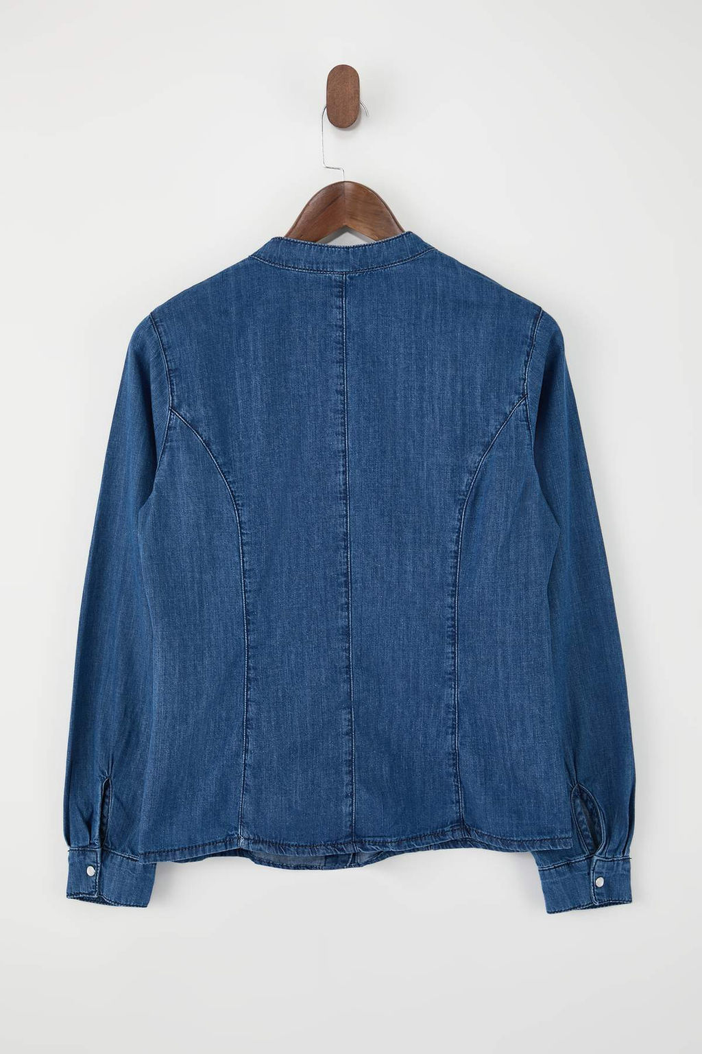 Mavi Bebe Yaka 100% Pamuk Denim Gomlek TWOSS26GO00027 - Trendyolmilla фото 2