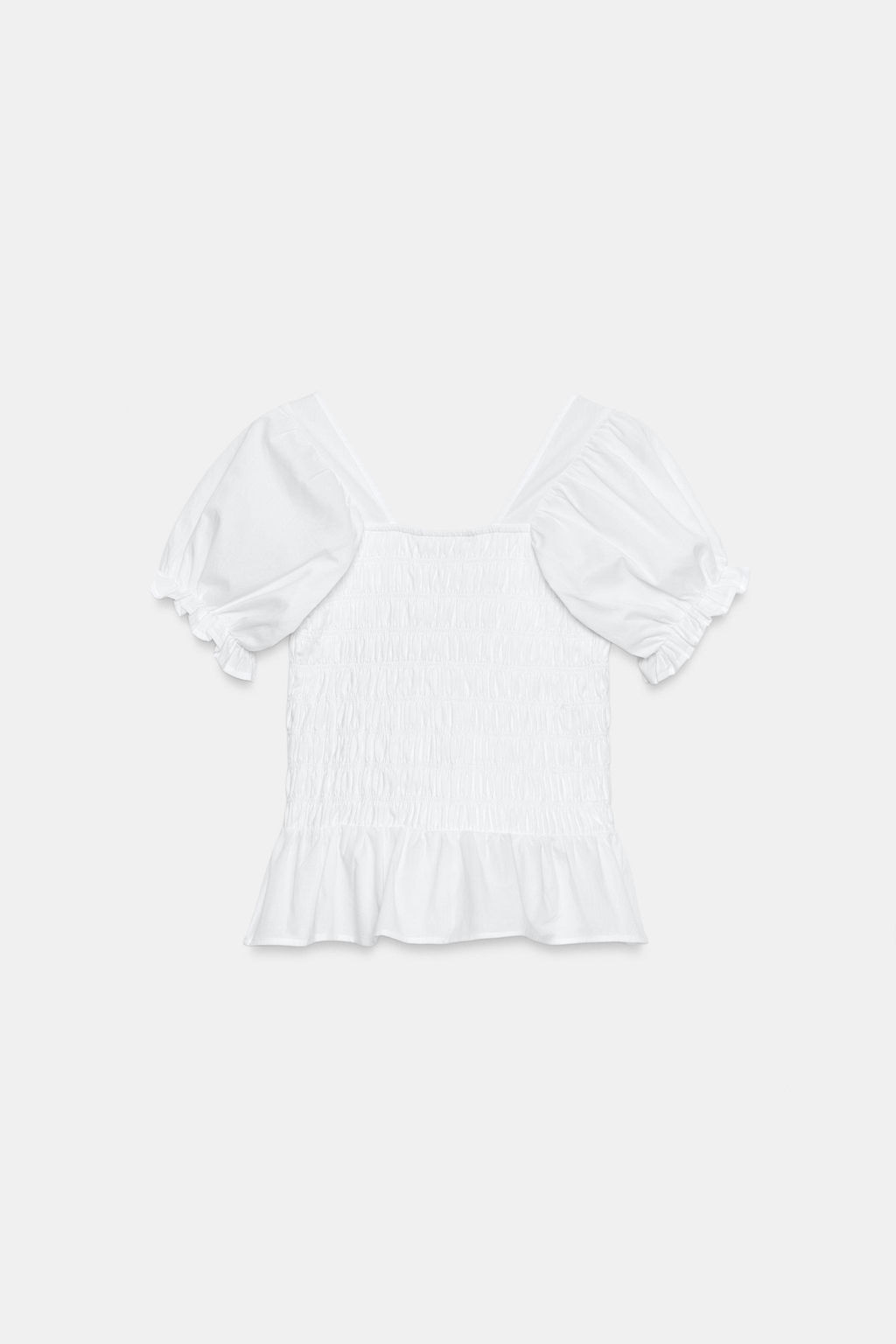 TOP COMBINADO FRUNCES / Blanco