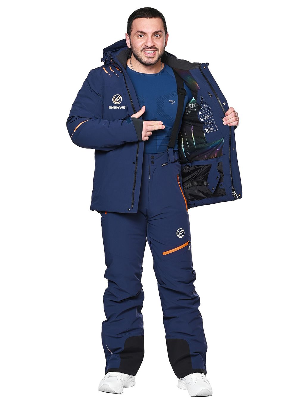 Костюм A-8987 Темно-синий