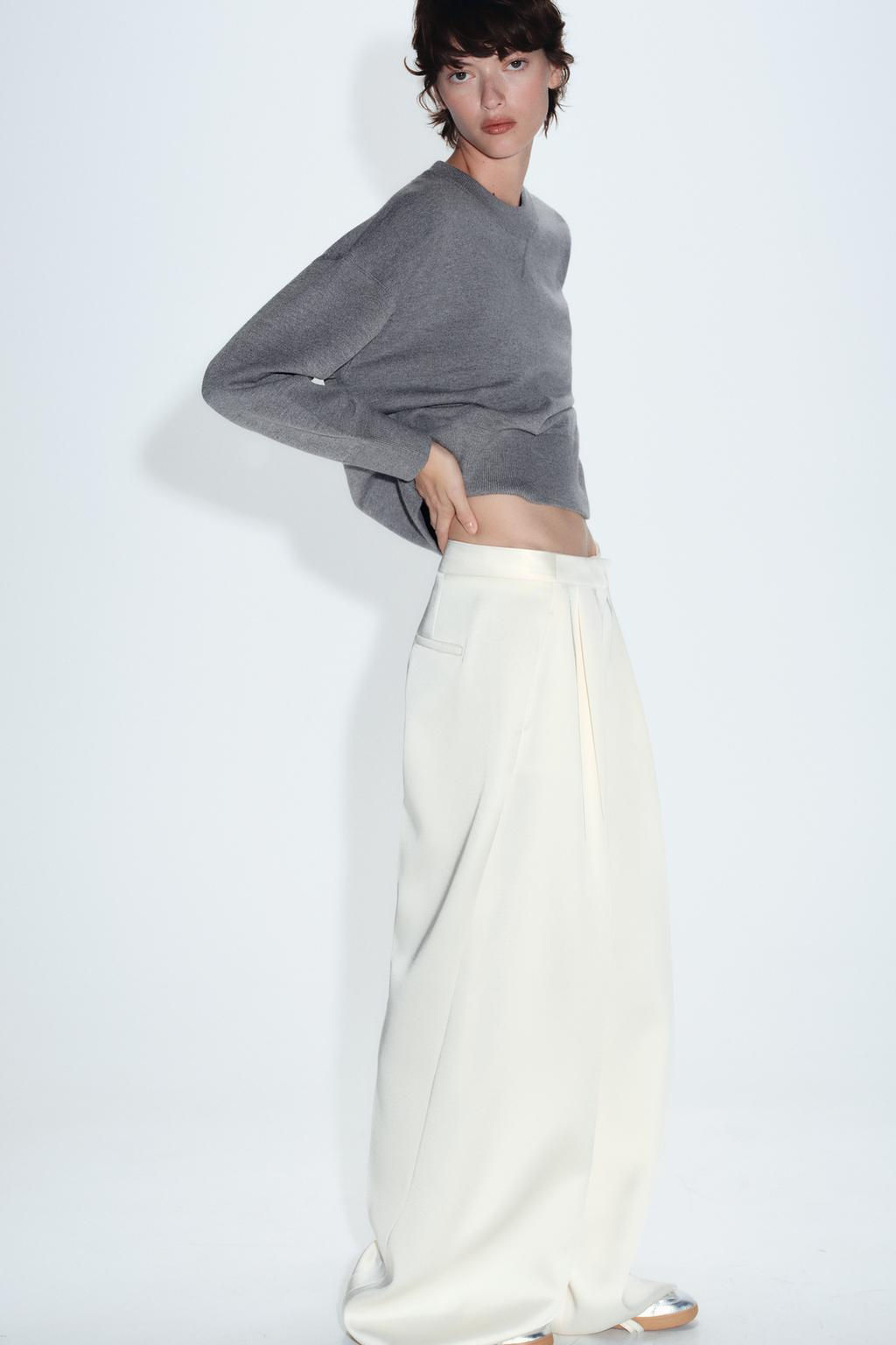 BASIC PLAIN KNIT SWEATSHIRT - Zara фото 26