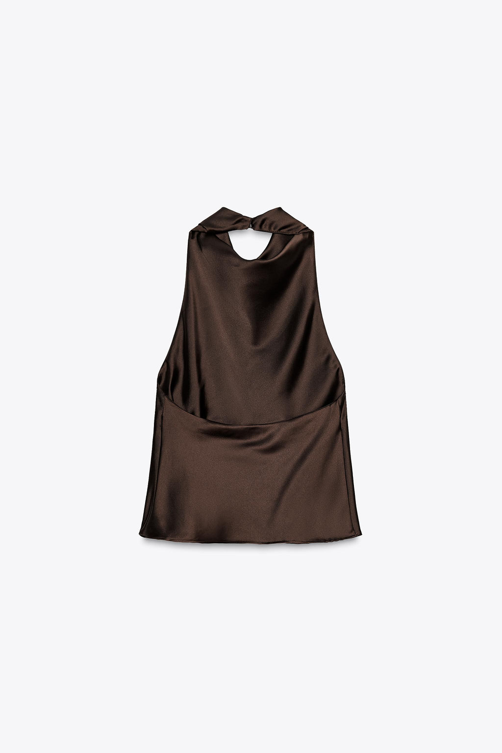 SATIN HALTER TOP - Zara фото 40