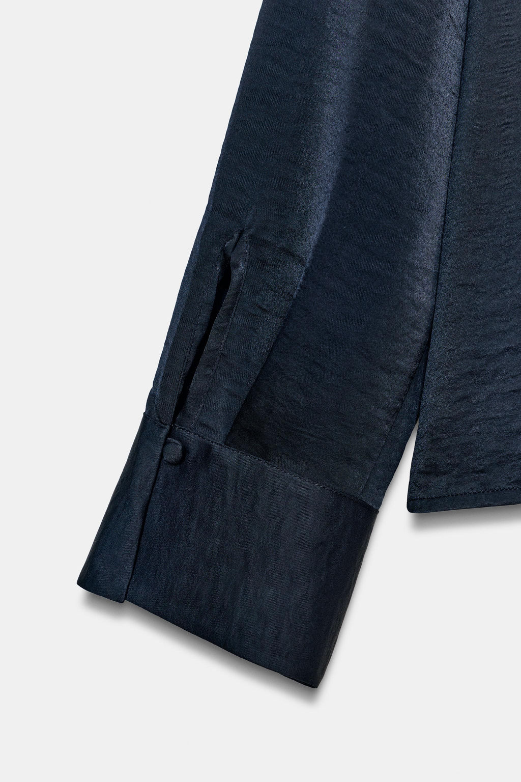 SATIN SHIRT WITH VENT - Zara фото 6