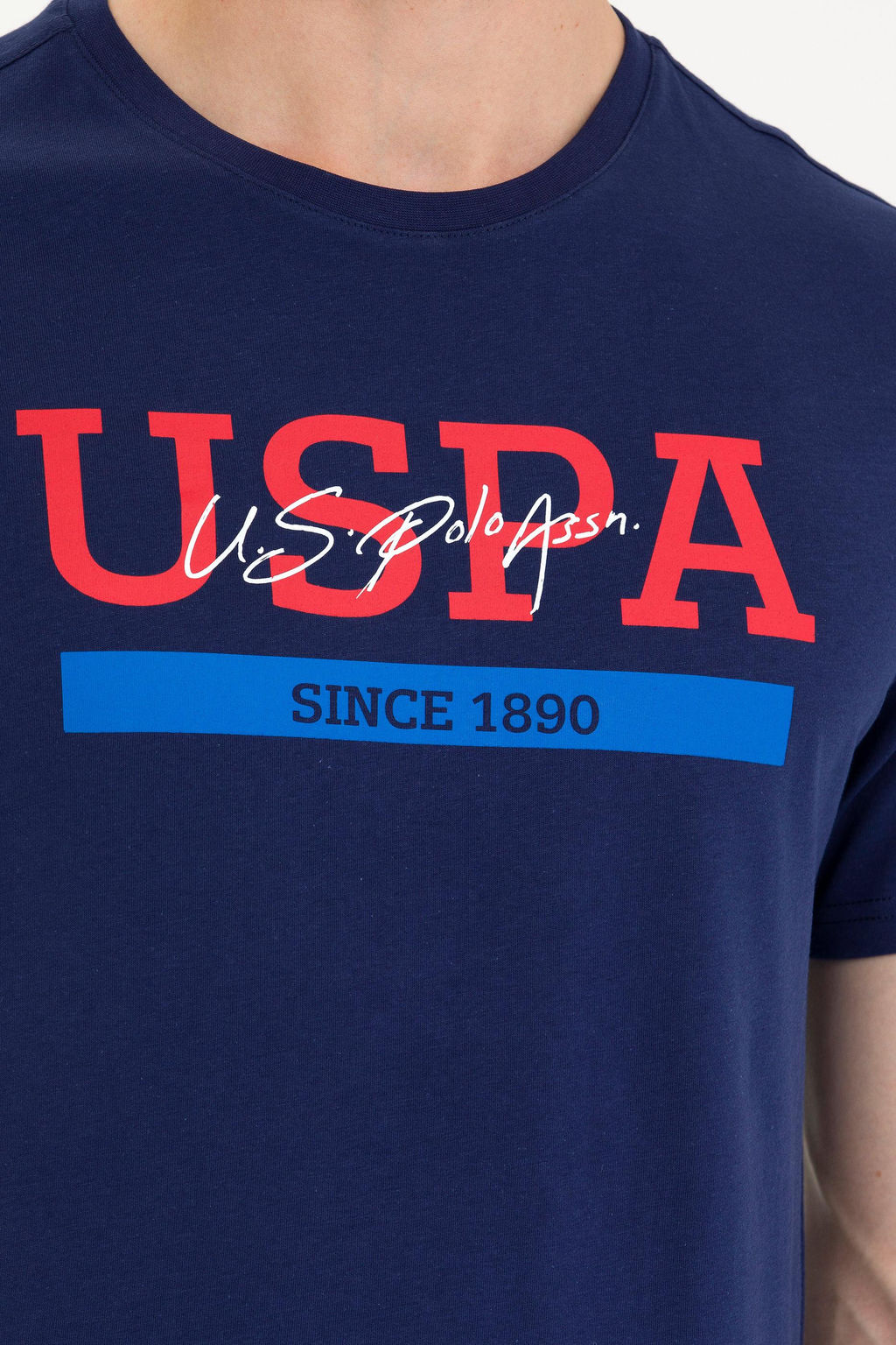 Erkek Lacivert Bisiklet Yaka Ti__rt