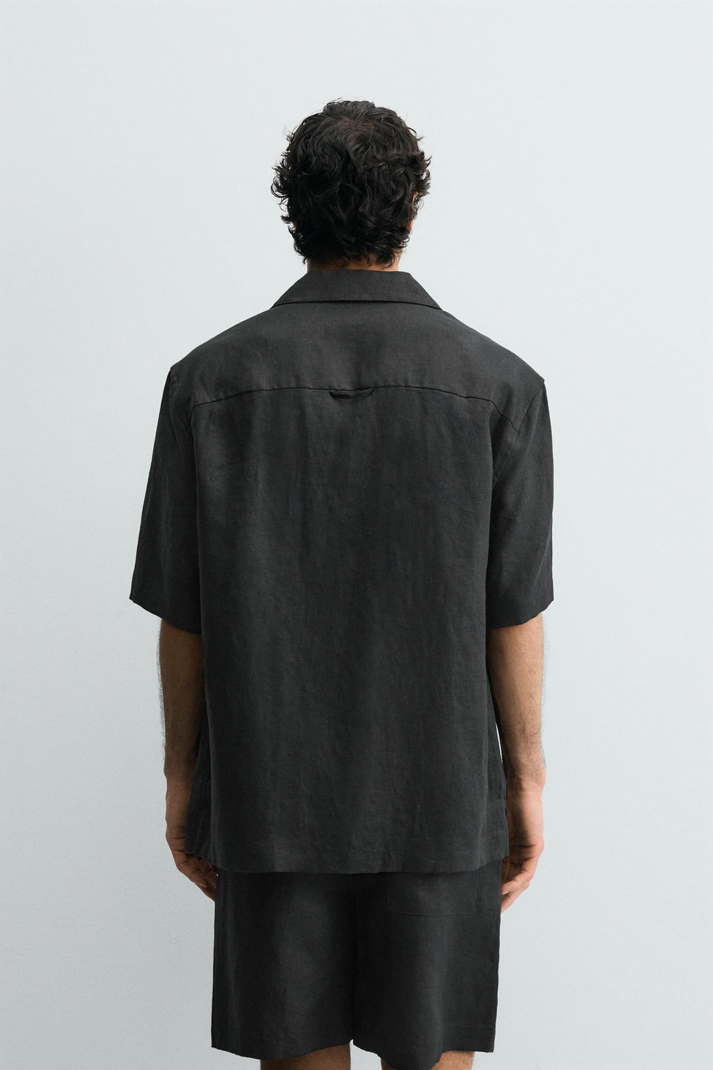 CAMISA RELAXED FIT 100% LINO / Negro - Zara фото 11