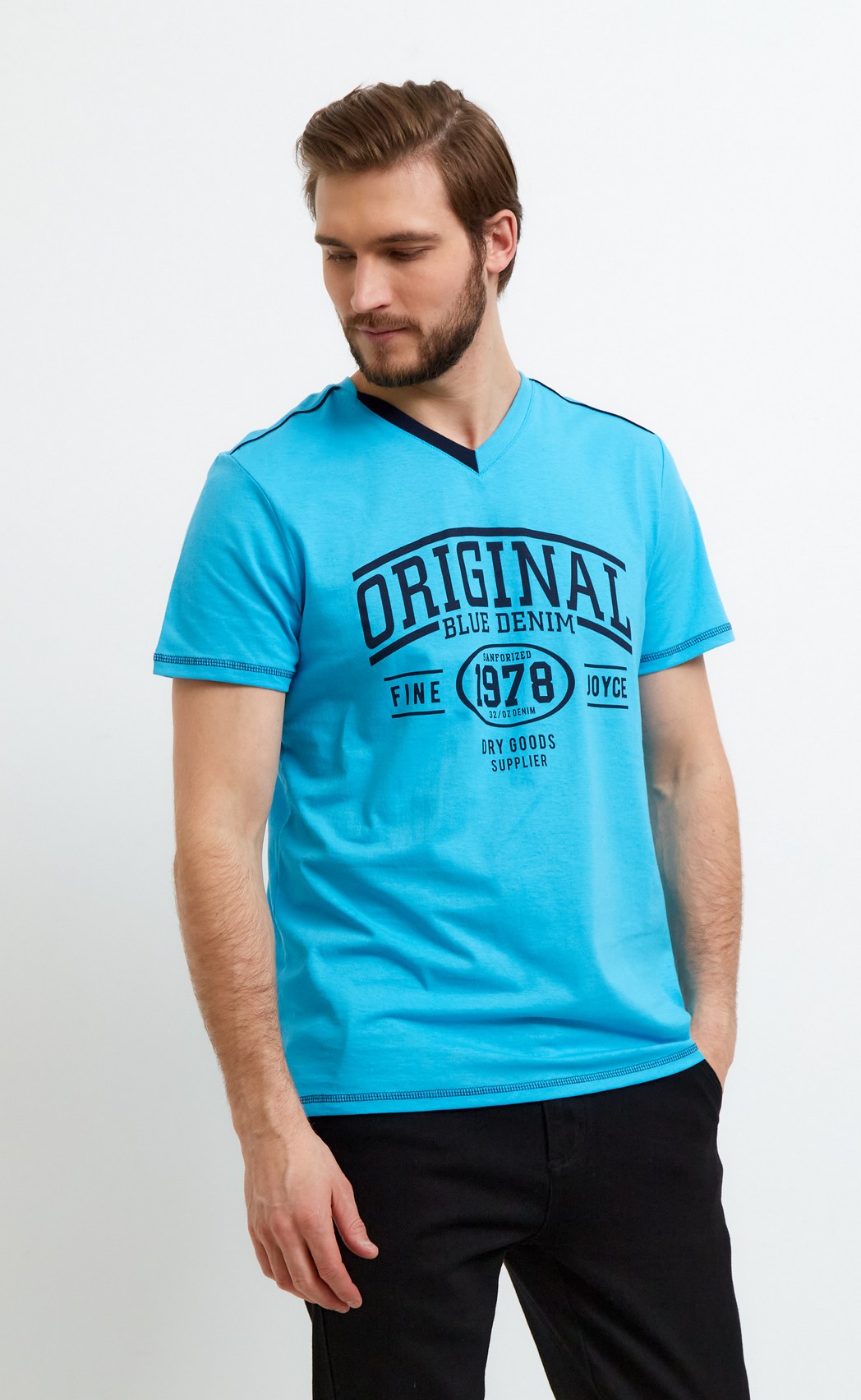 Футболка F911-06-310 turquoise - Fine joyce фото 3