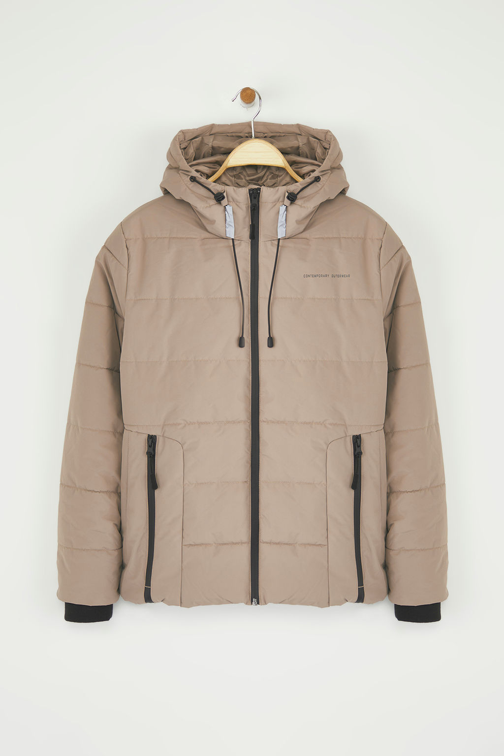 Bej Regular Kal?p Kapusonlu Su Itici Sisme Mont TWOAW26MO00000 - Trendyolmilla фото 17