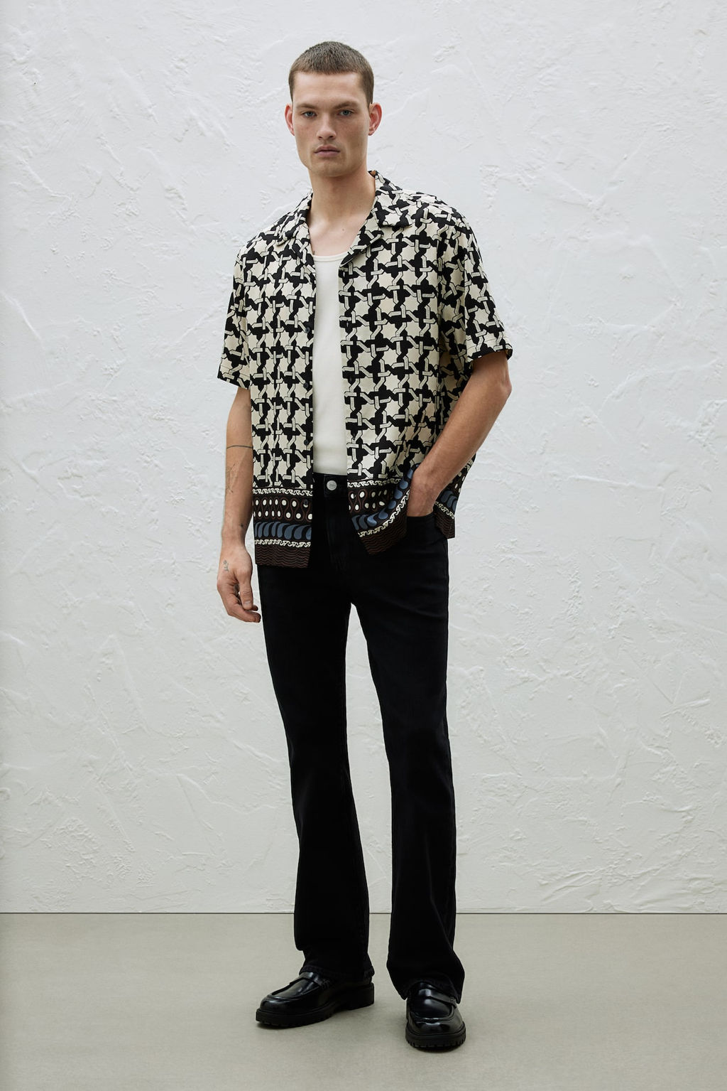 Camisa resort de lyocell Regular Fit - H&m фото 2