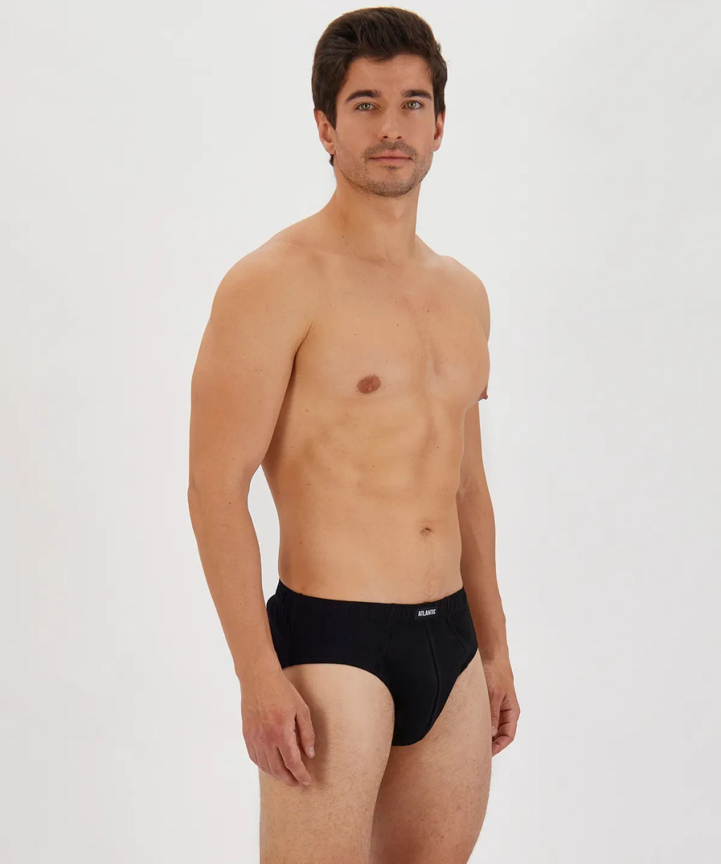 ATLANTIC 3BMP-006 Трусы классика Basic - набор 3 шт. микс  фото 12