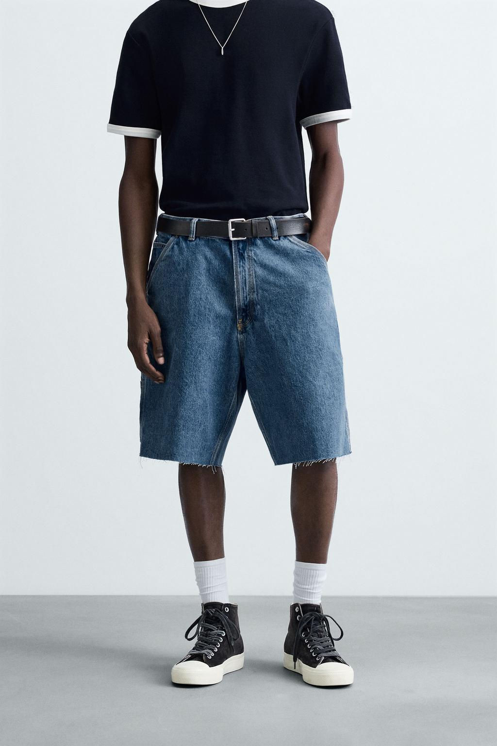 CARPENTER POCKET DENIM BERMUDA SHORTS - Zara фото 20