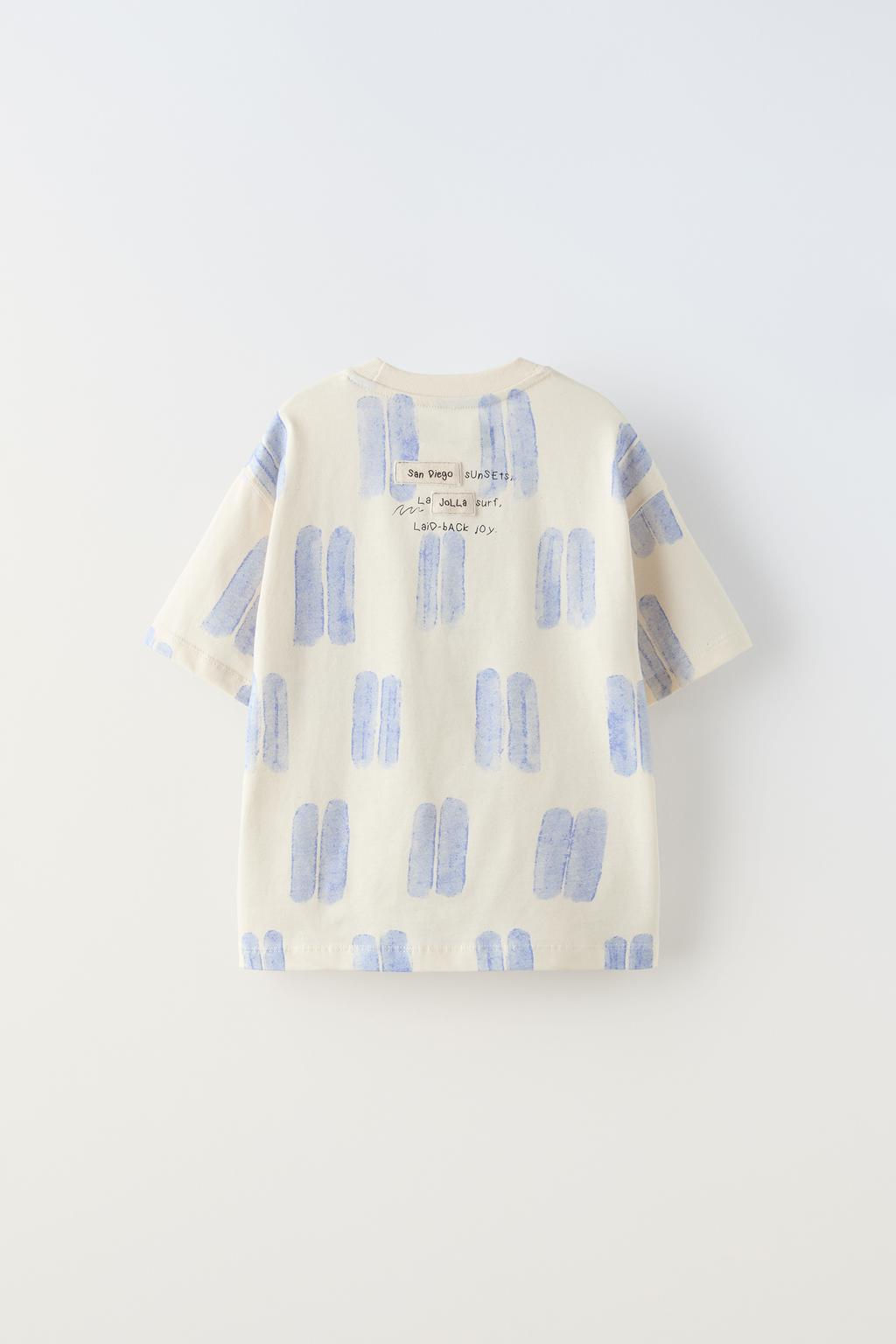 T-SHIRT WITH CROCHET POCKET - Zara фото 2