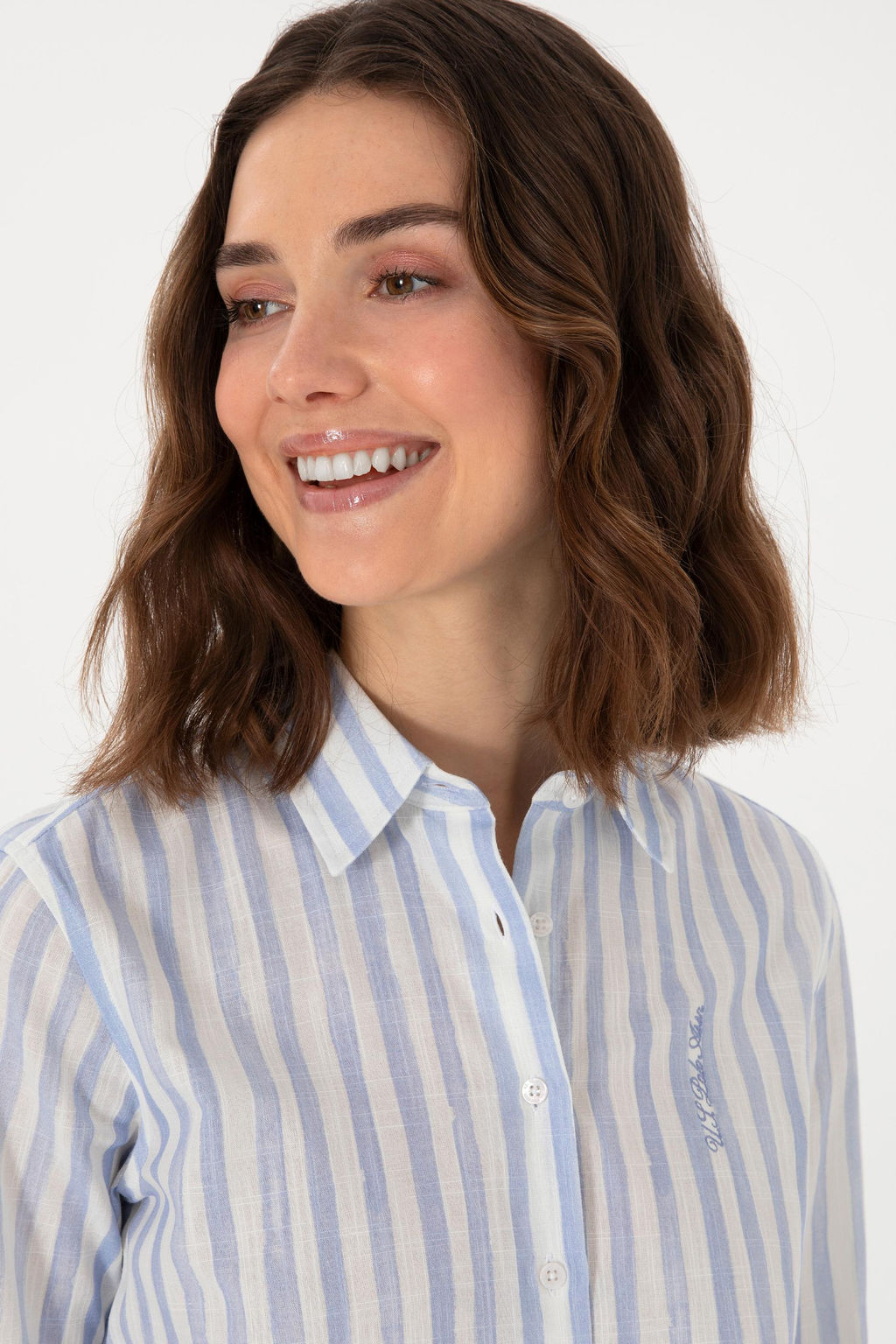 Kad_n A__k Mavi Uzun Kollu G_mlek Sepette S_rpriz _ndirim - U.s. polo assn фото 2