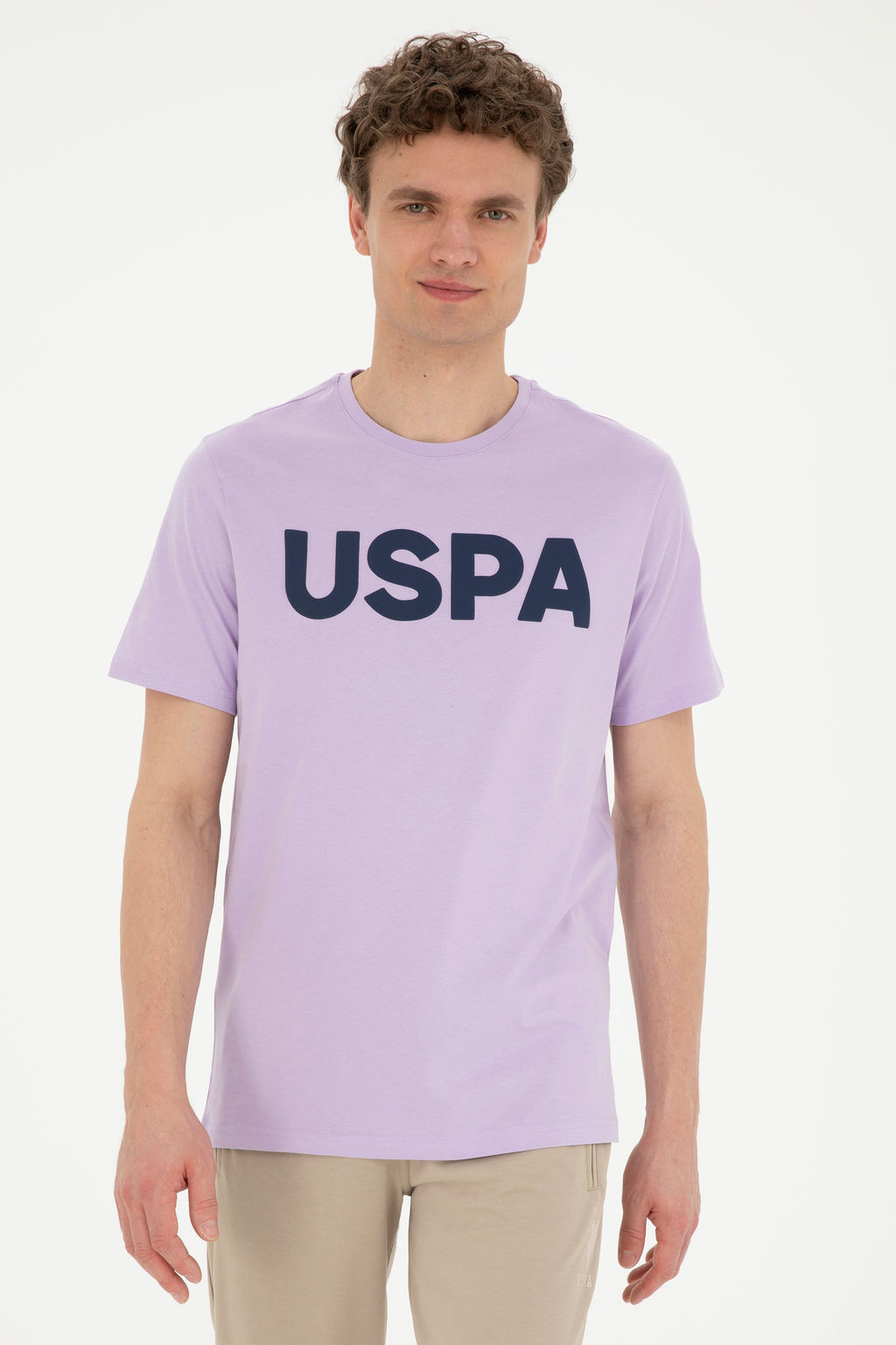 Мужская сиреневая базовая футболка Неожиданная скидка в корзине - U.s. polo assn фото 10