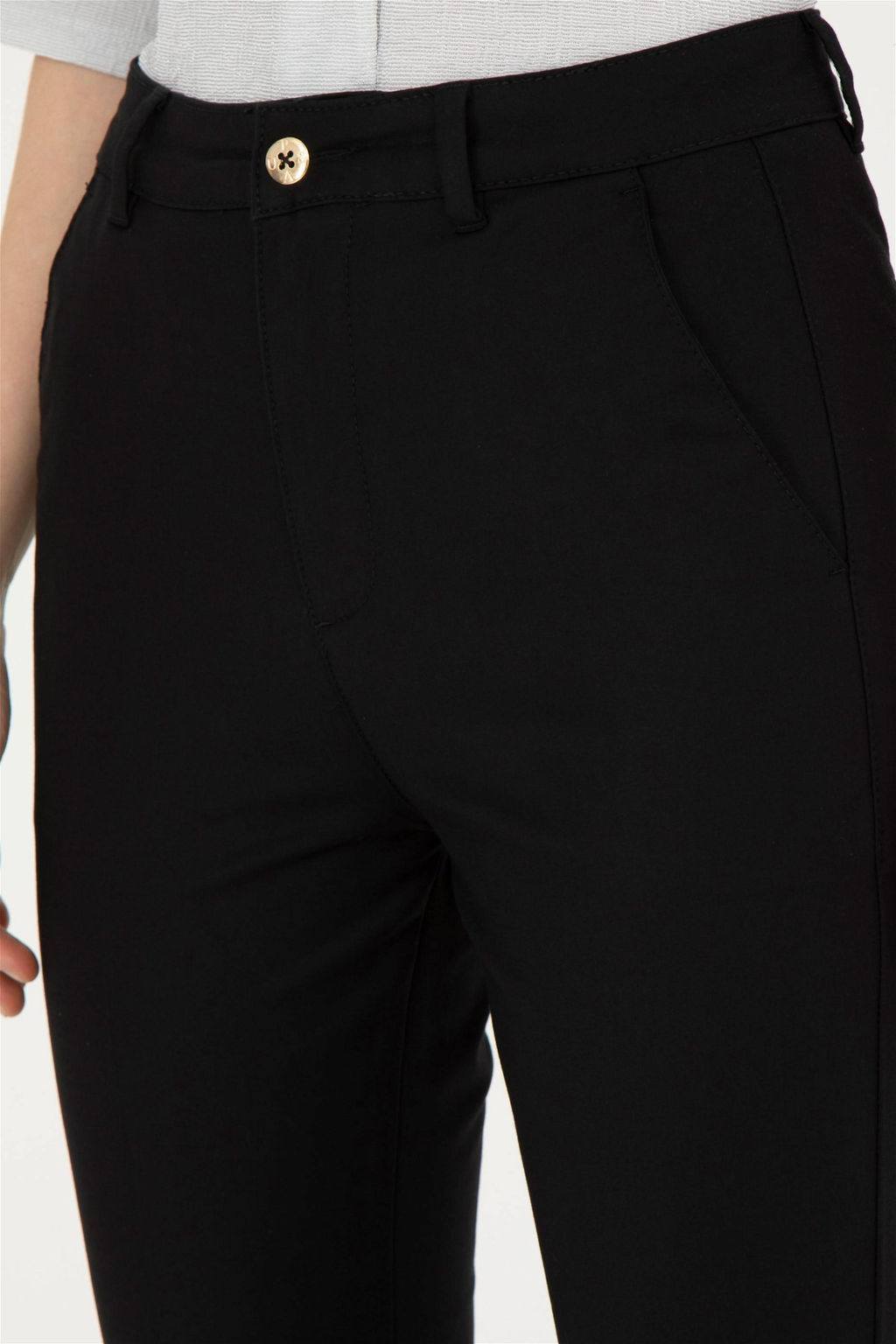 Женские черные брюки из плотной ткани - U.s. polo assn фото 6