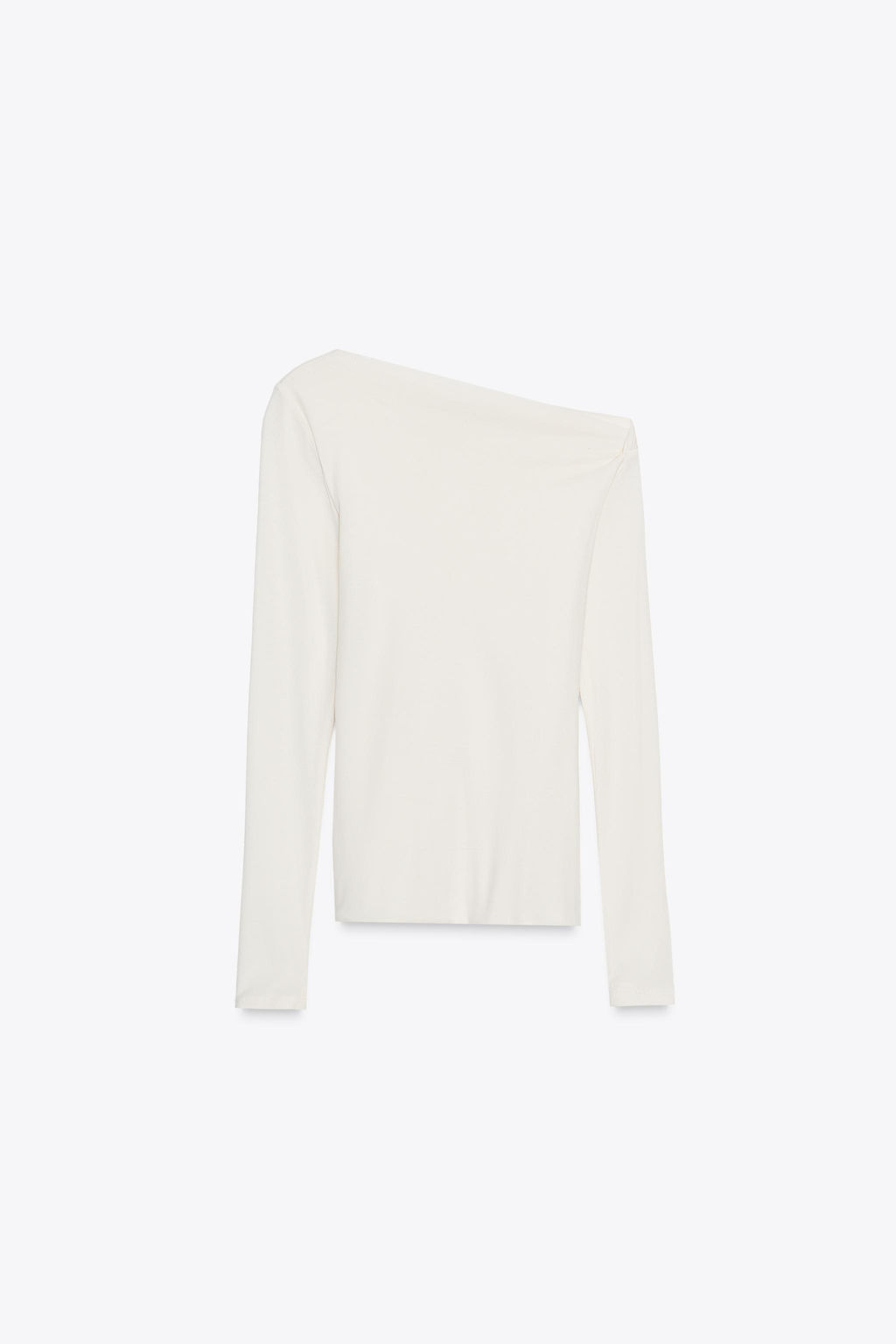 ASYMMETRIC LONG SLEEVE T-SHIRT - Zara фото 5