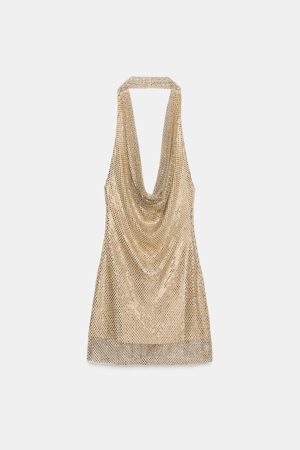 SPARKLY HALTERNECK DRESS - Zara фото 6