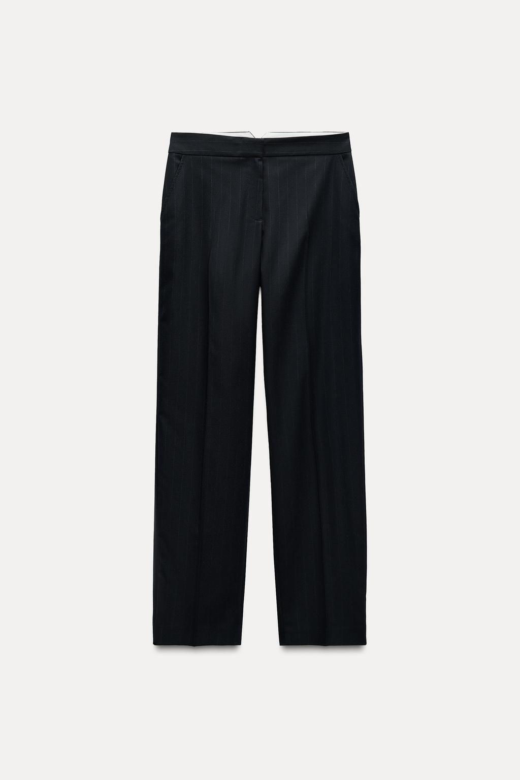 PINSTRIPE STRAIGHT LEG TROUSERS - Zara фото 4