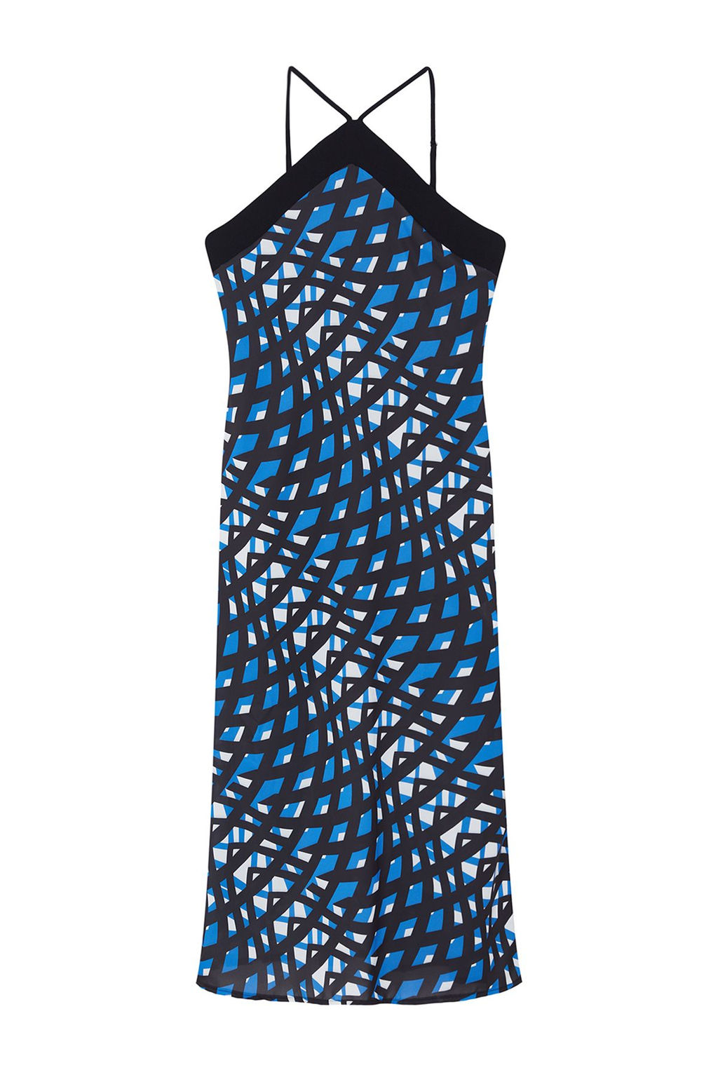 Siyah Geometrik Desenli Duz Kesim Dokuma Elbise TWOSS24EL01039 - Trendyolmilla фото 6