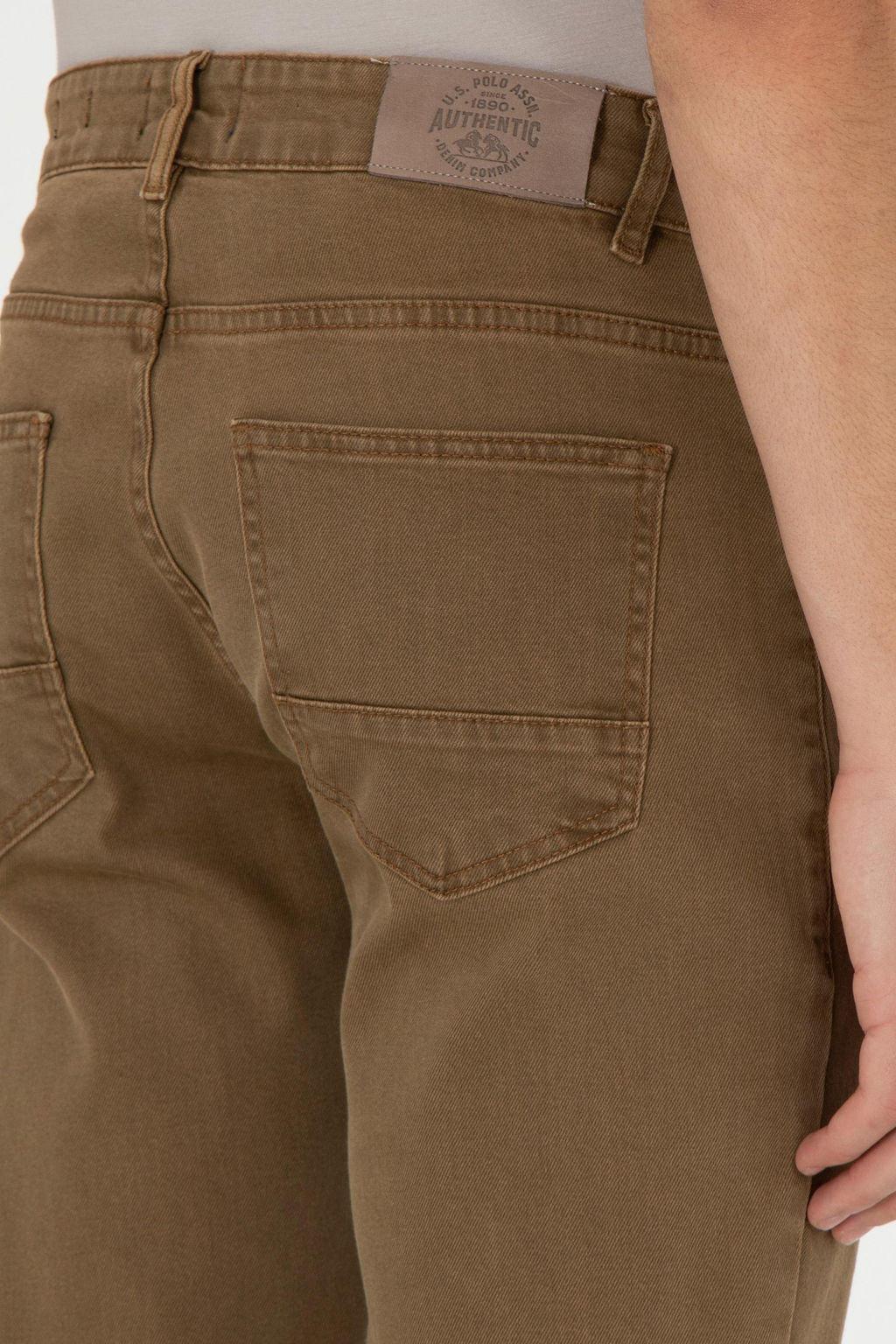 Мужские джинсовые брюки горчичного цвета Неожиданная скидка в корзине - U.s. polo assn фото 6