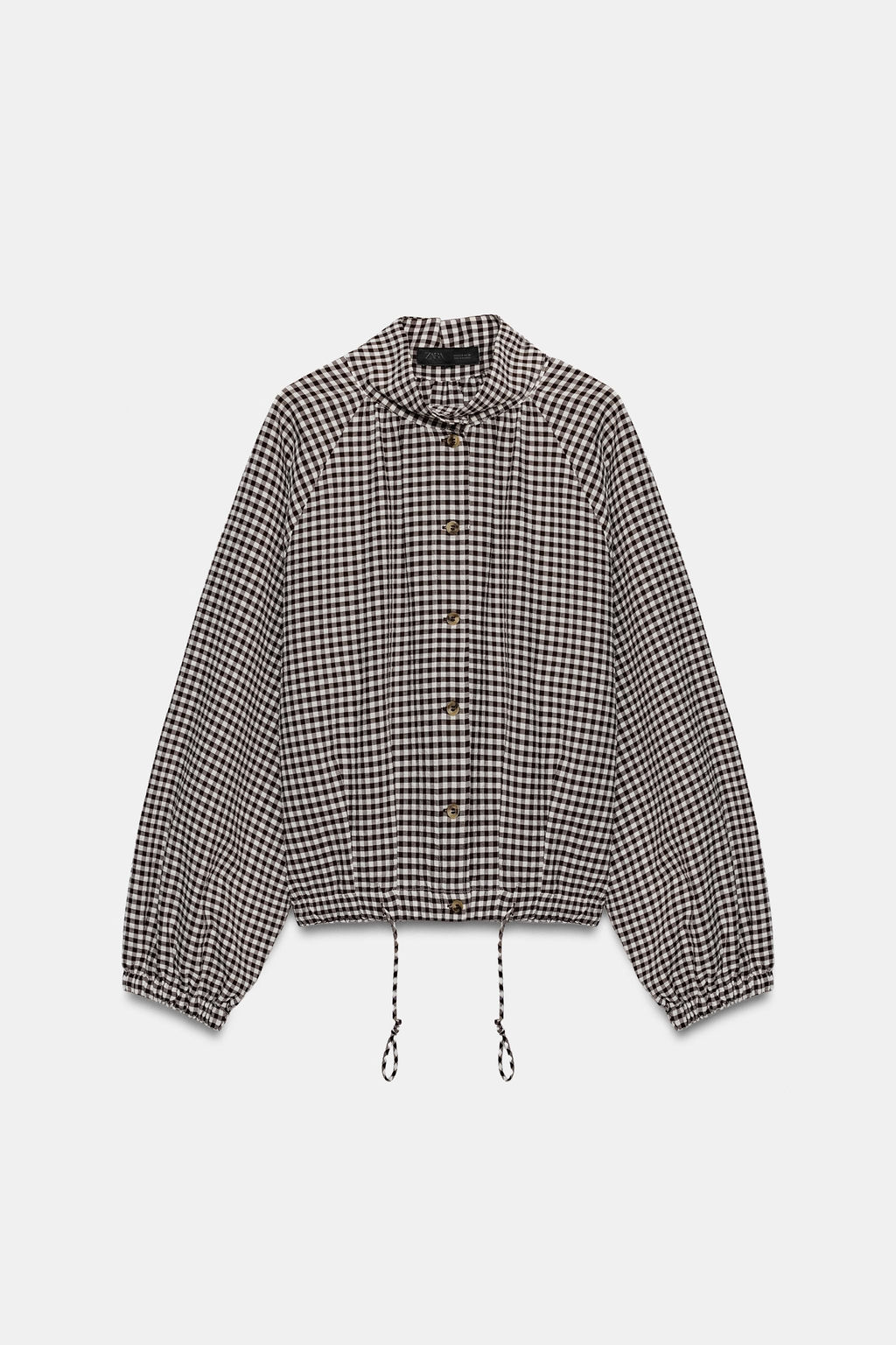 CHAQUETA CUADROS / Marr?n / Crudo - Zara фото 7