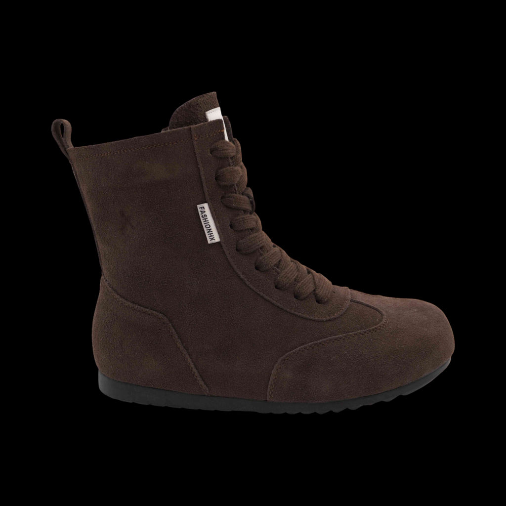 Ботинки из натуральной кожи P-MR23-3 коричневые